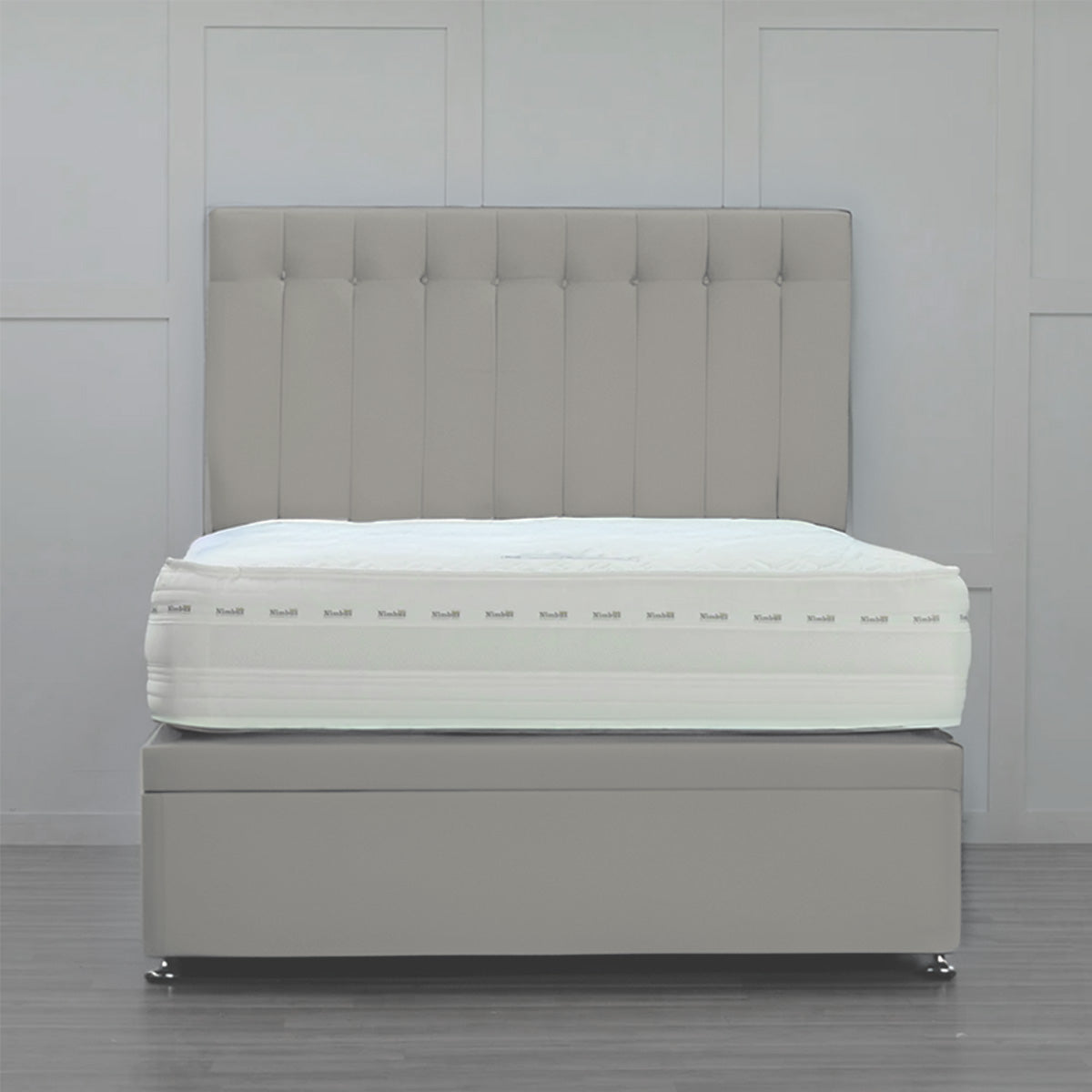 Side Opening Ottoman Bed Base with Storage - Queen Size Platform Bed Frame for Small Spaces - Perfect for Bedroom, Guest Room & Studio Apartments