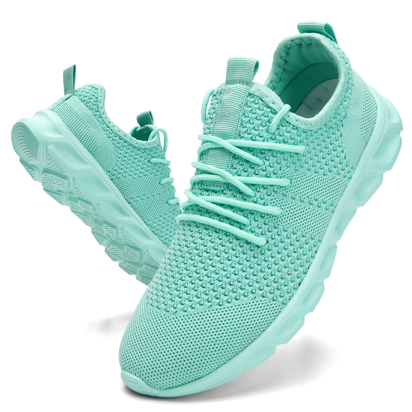 Damyuan Women's Walking Shoes - Lightweight Tennis Sneakers for Running & Casual Wear - Comfortable Lace-Up Athletic Shoes for Walking, Gym, Travel & Daily Use