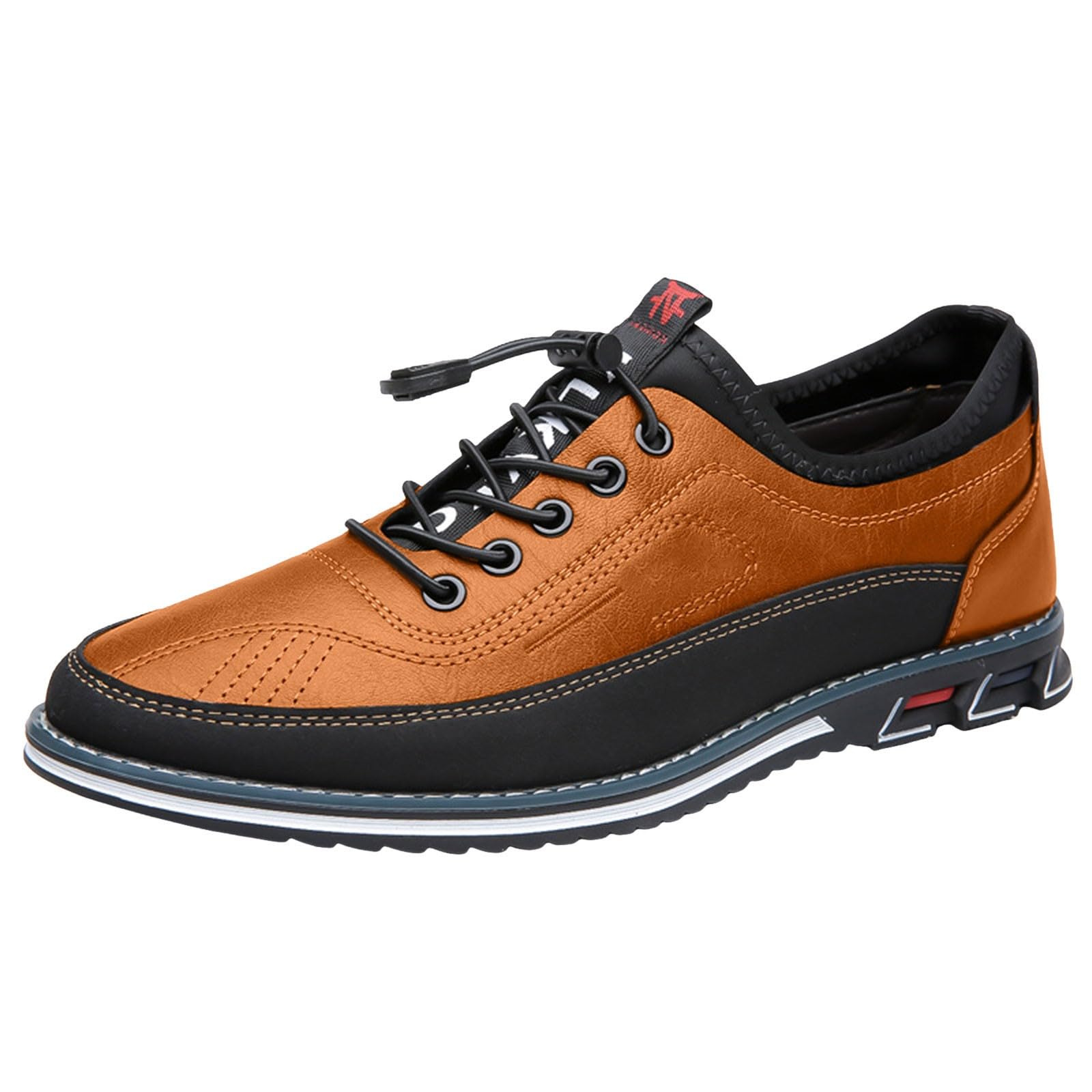 Men's Brown Leather Oxford Dress Shoes - Lace Up Formal Business Shoes for Suits & Office Wear | Classic British Style for Weddings, Interviews & Professional Events