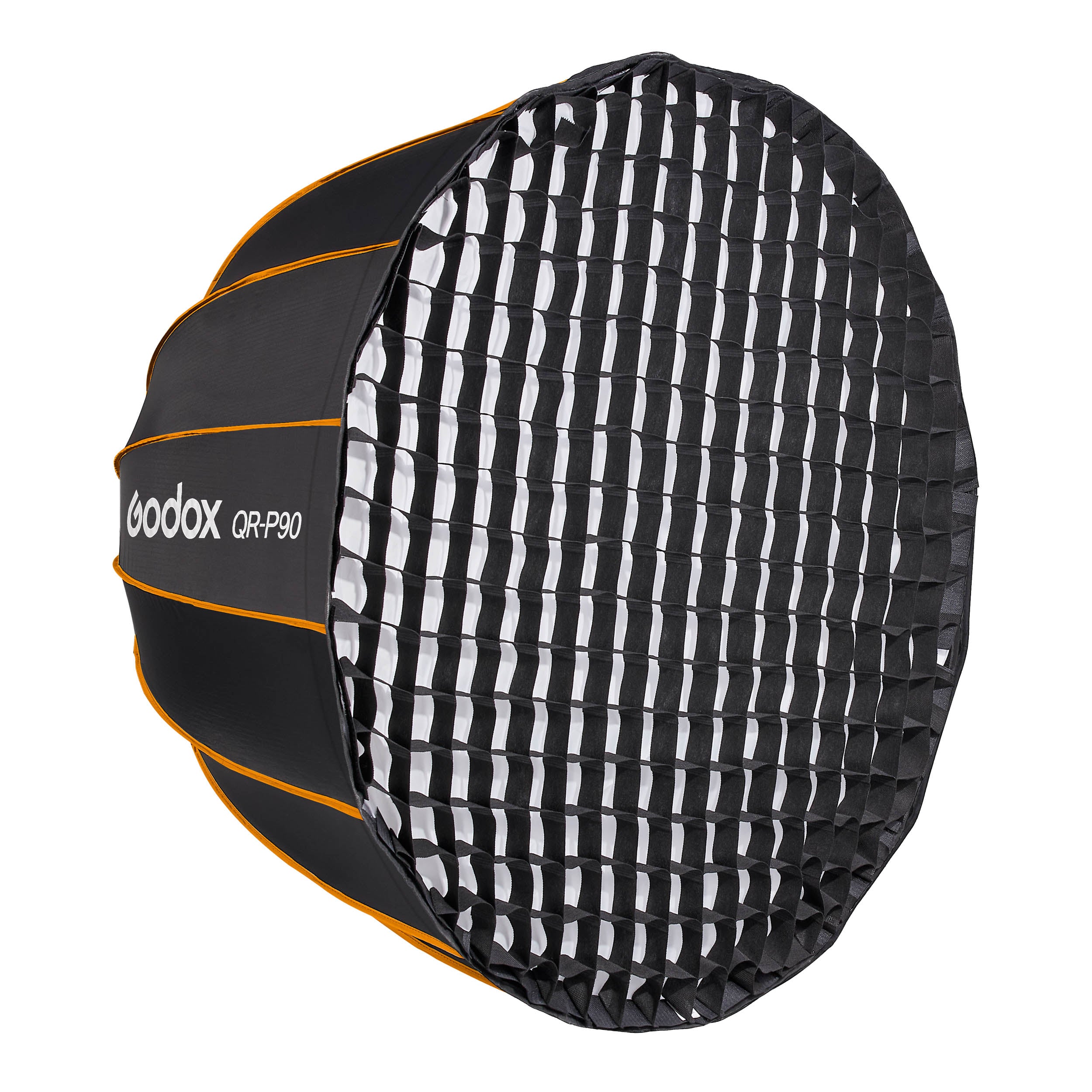 QR P90 Quick Release Deep Parabolic Softbox with Honeycomb Grid for Bowens S Mount - Professional Studio Lighting Softbox for Portrait, Product & Fashion Photography
