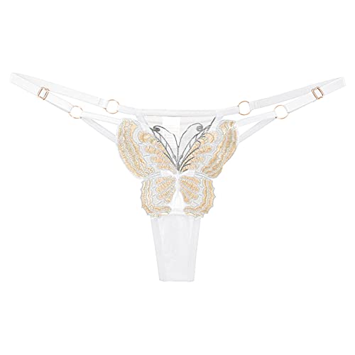 Sexy Low-Rise Thong Underwear for Women - Comfortable Waist Embroidery Briefs Panties - Perfect for Daily Wear, Lingerie & Intimate Moments