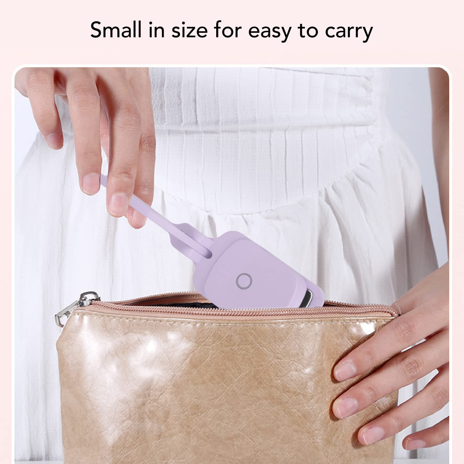 USB Heated Eyelash Curler - Portable Electric Lash Curling Tool with Smart Temperature Control & Fast Charging | Perfect for Home, Travel & Daily Makeup Routine (Purple)