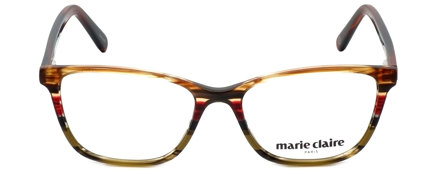Marie Claire Designer Reading Glasses MC6245-APS in Apple Stripe | 52mm Blue Light Blocking Readers for Women | Perfect for Reading, Computer Work & Fashion Accessories