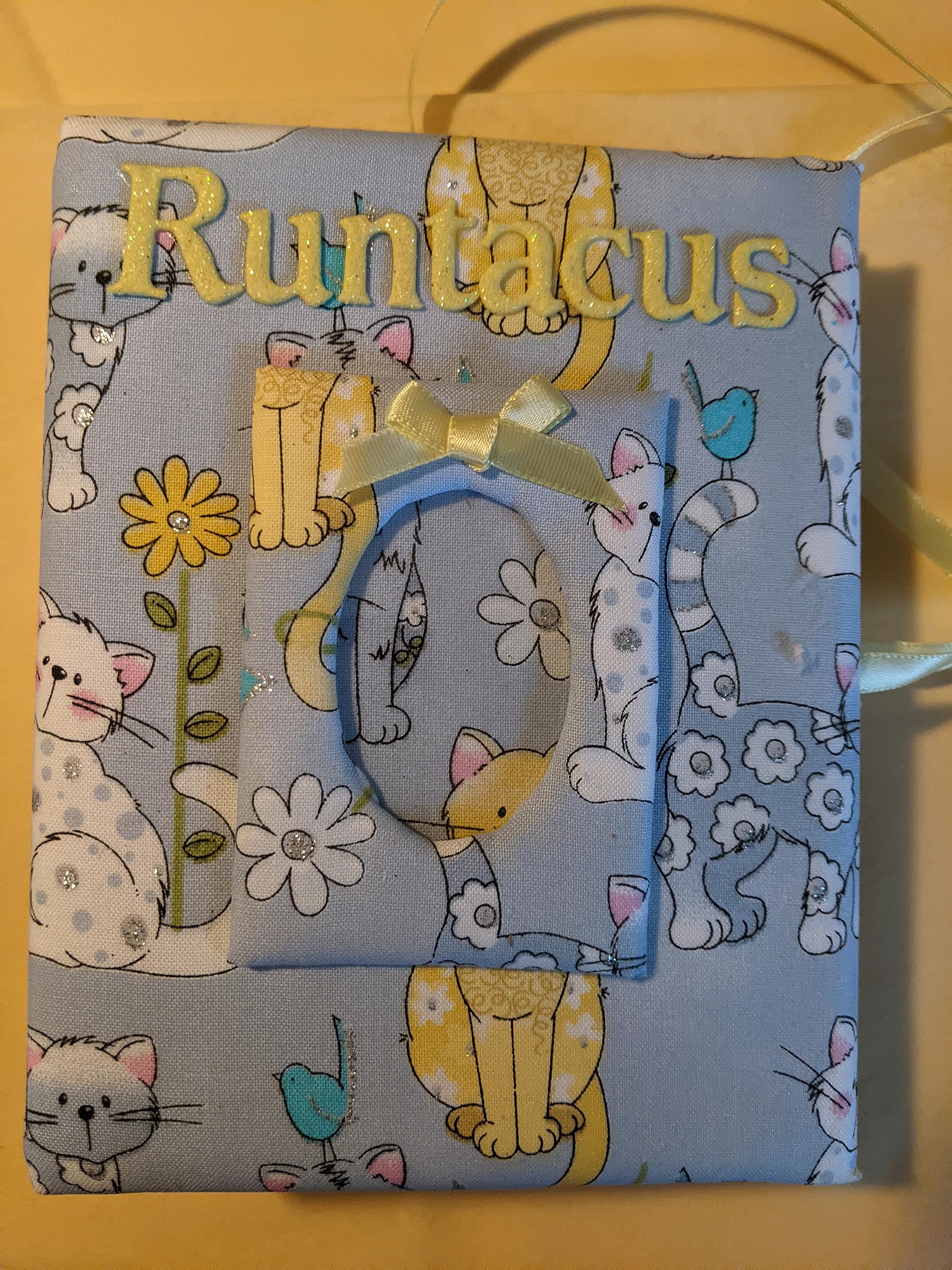 Custom Kitten Photo Album - Holds 100 4x6 Photos - Handmade Cat Scrapbook - Perfect for Pet Memories, Baby Shower Gifts & Wedding Keepsakes