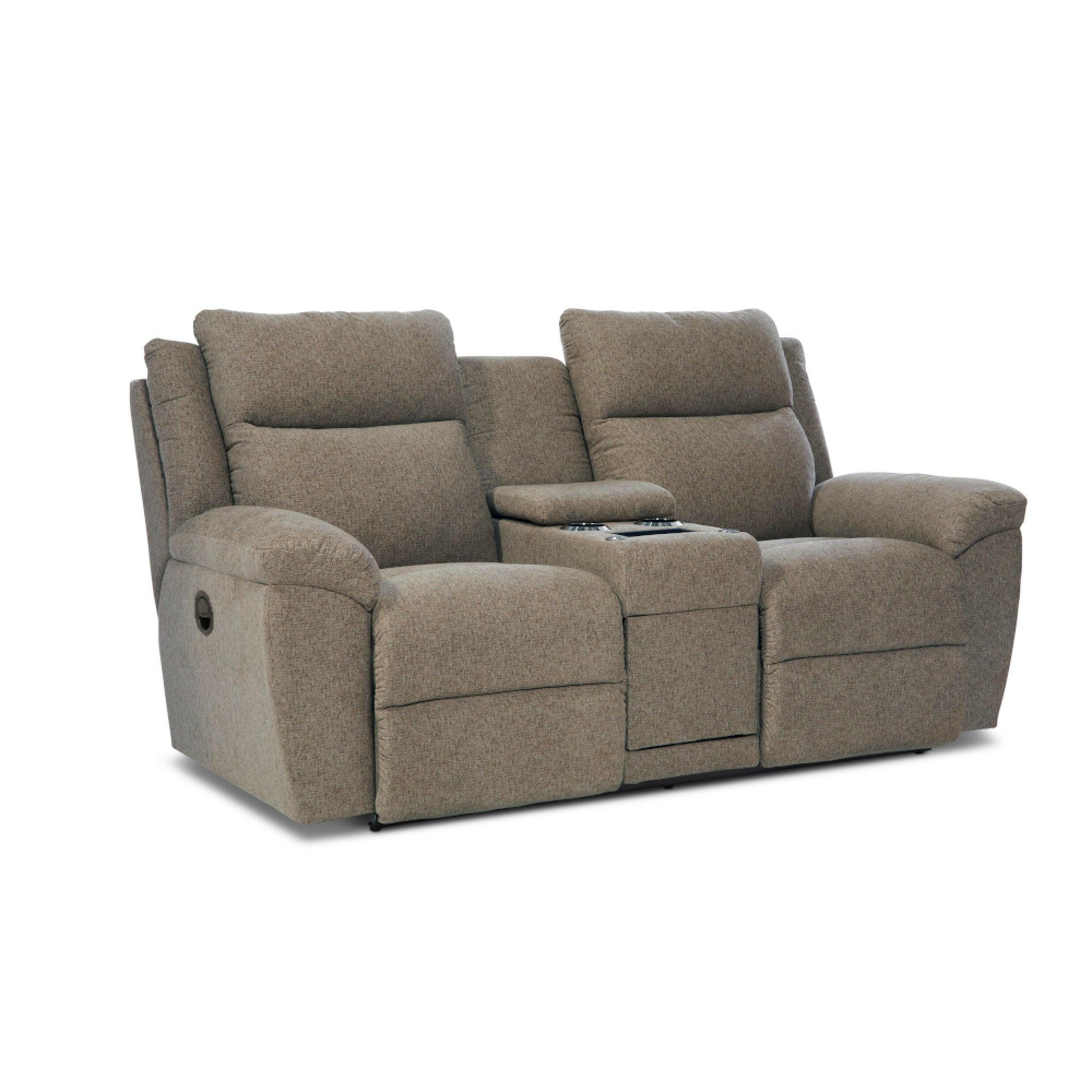 La-Z-Boy Joel Reclining Sofa & Loveseat Set - Power Lift Recliner with Cup Holders - Modern Living Room Furniture for Home Theater & Family Relaxation