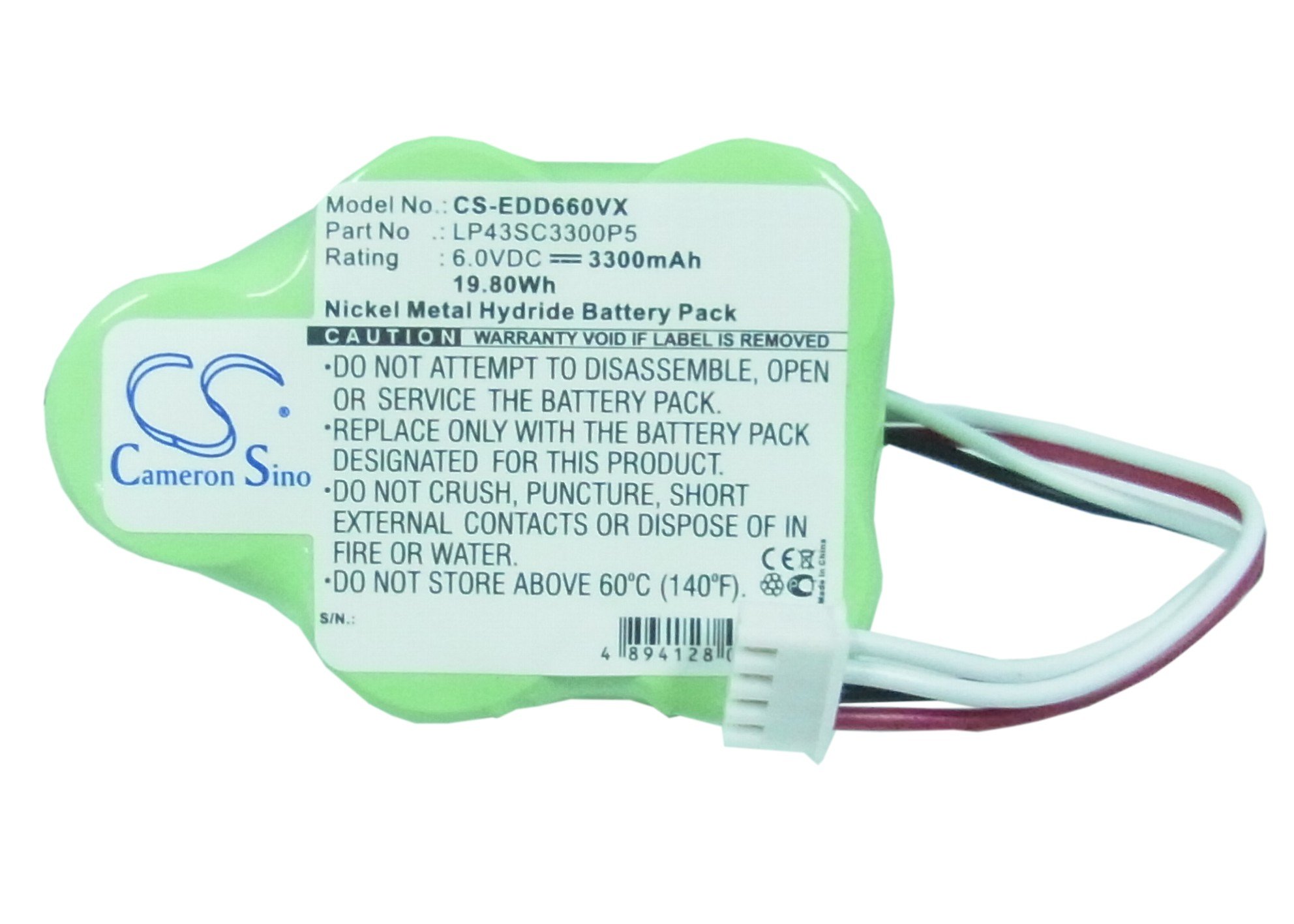 3300mAh 6.0V Replacement Battery for Deebot D620 D630 D650 D660 D680 D710 D715 D73 D77 D79 - LP43SC3300P5 - Compatible with Ecovacs Robot Vacuum Cleaners - Perfect for Home Cleaning and Maintenance
