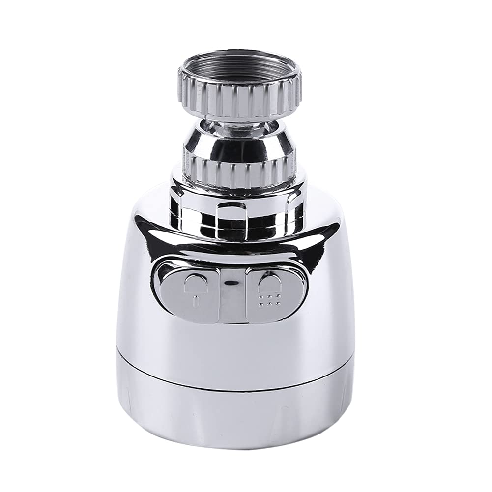 360° Rotatable Water Saving Kitchen Faucet Aerator - Adjustable Flow Diffuser Nozzle with Filter for Sink Tap Connector | Perfect for Washing Dishes, Filling Pots & Water Conservation