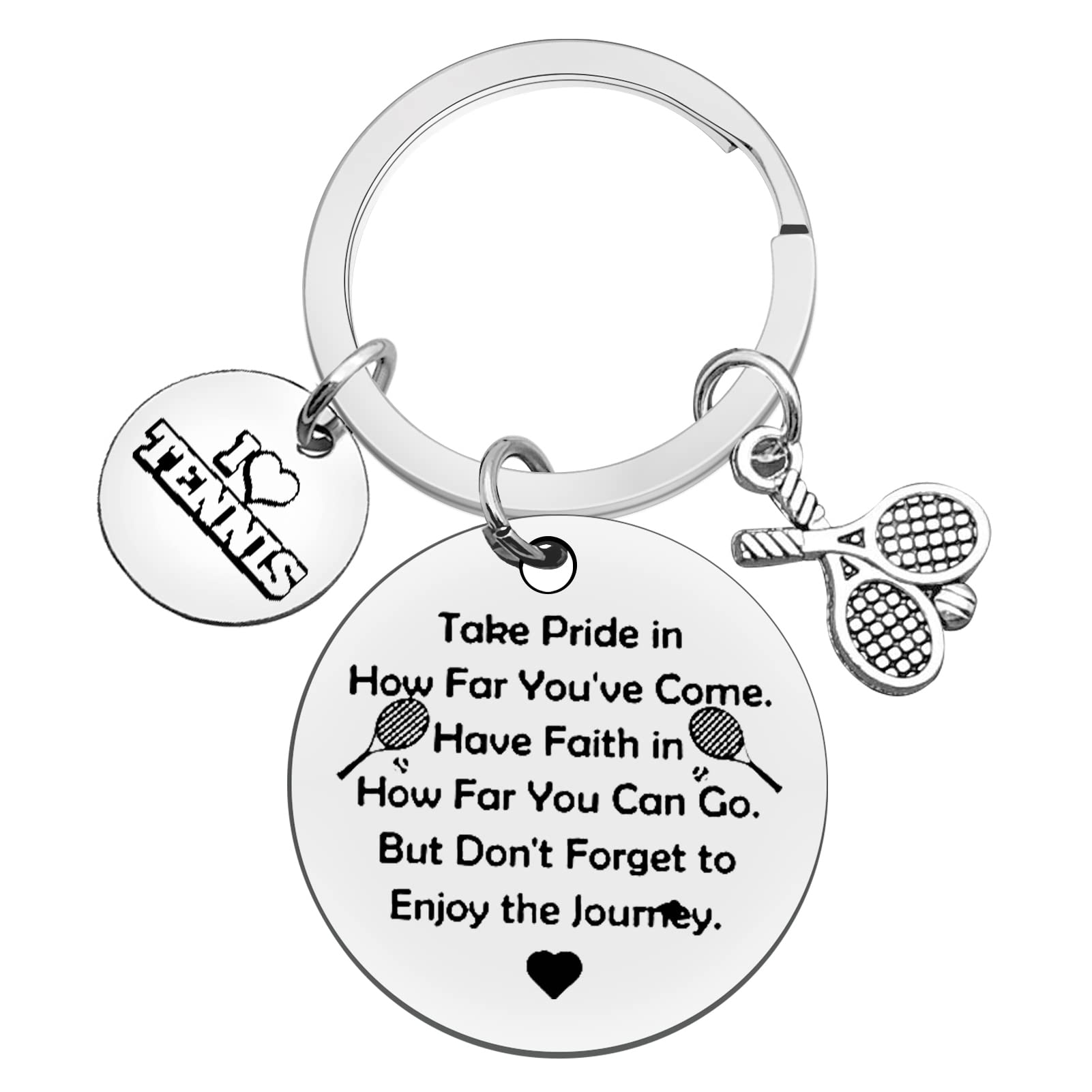 Xiahuyu Tennis Keychain - Perfect Gift for Tennis Lovers, Players, Coaches & Teams | Great for Tennis Tournaments, Team Events & Player Appreciation Gifts
