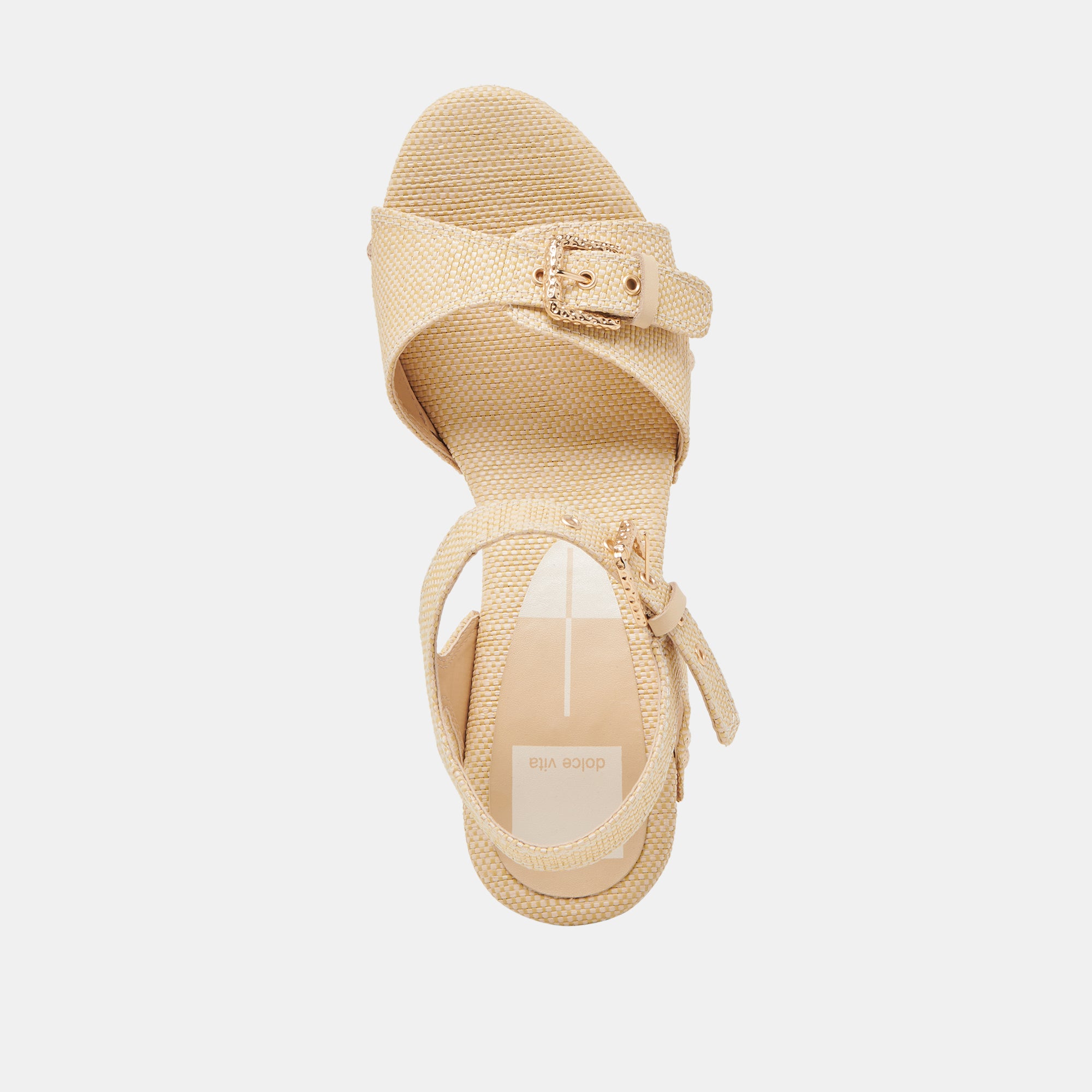 YANDY Women's Natural Raffia Heels - Comfortable Summer Wedge Sandals for Beach, Wedding, and Party Wear
