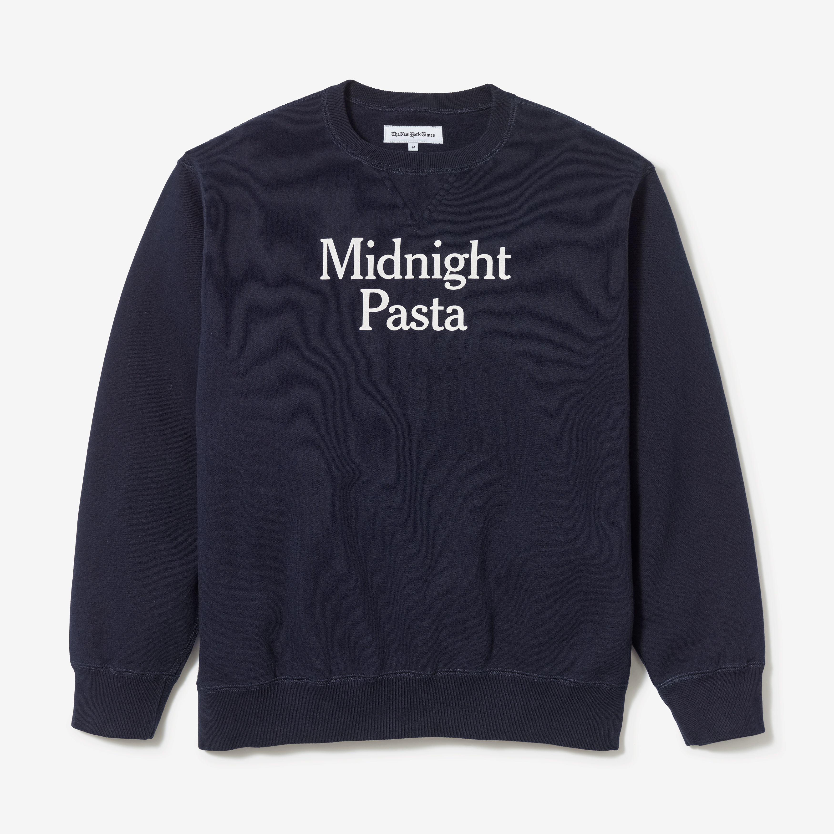 Midnight Pasta Print Sweatshirt - Comfortable Casual Pullover for Women & Men - Perfect for Late Night Snacks, College Life and Funny Food Lovers