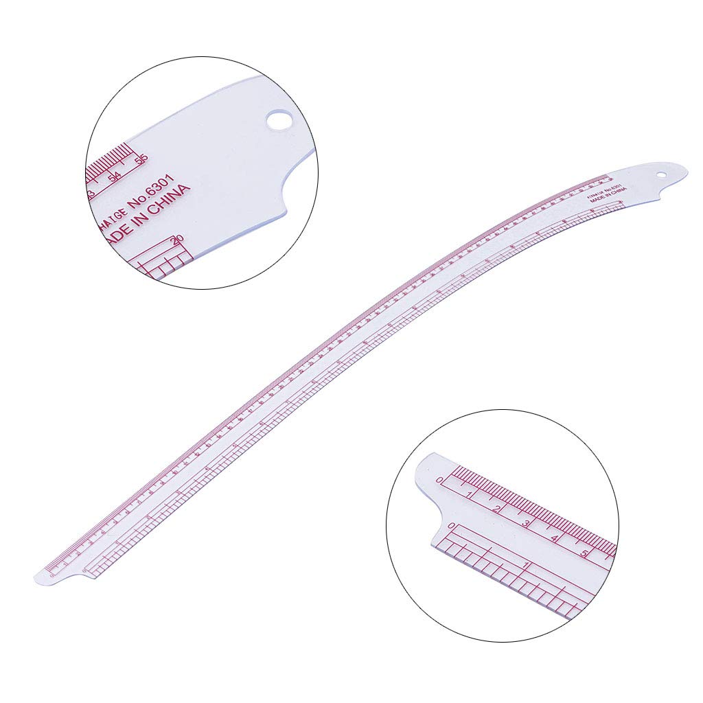 Plastic Sewing Square Ruler - Professional Tailor Measuring Tool for DIY Craft, Quilting & Dressmaking - Perfect for Fabric Cutting, Pattern Making & Sewing Projects