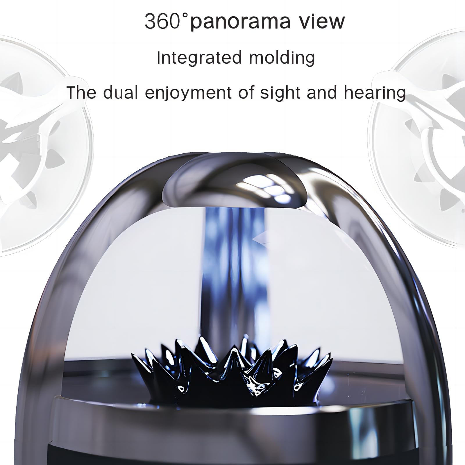 Ferrofluid Bluetooth Speaker - Wireless Music Visualizer with Dancing Liquid & 4-Color LED Lights, Bluetooth 5.0 Portable Speaker for Home, Office, and Party Entertainment