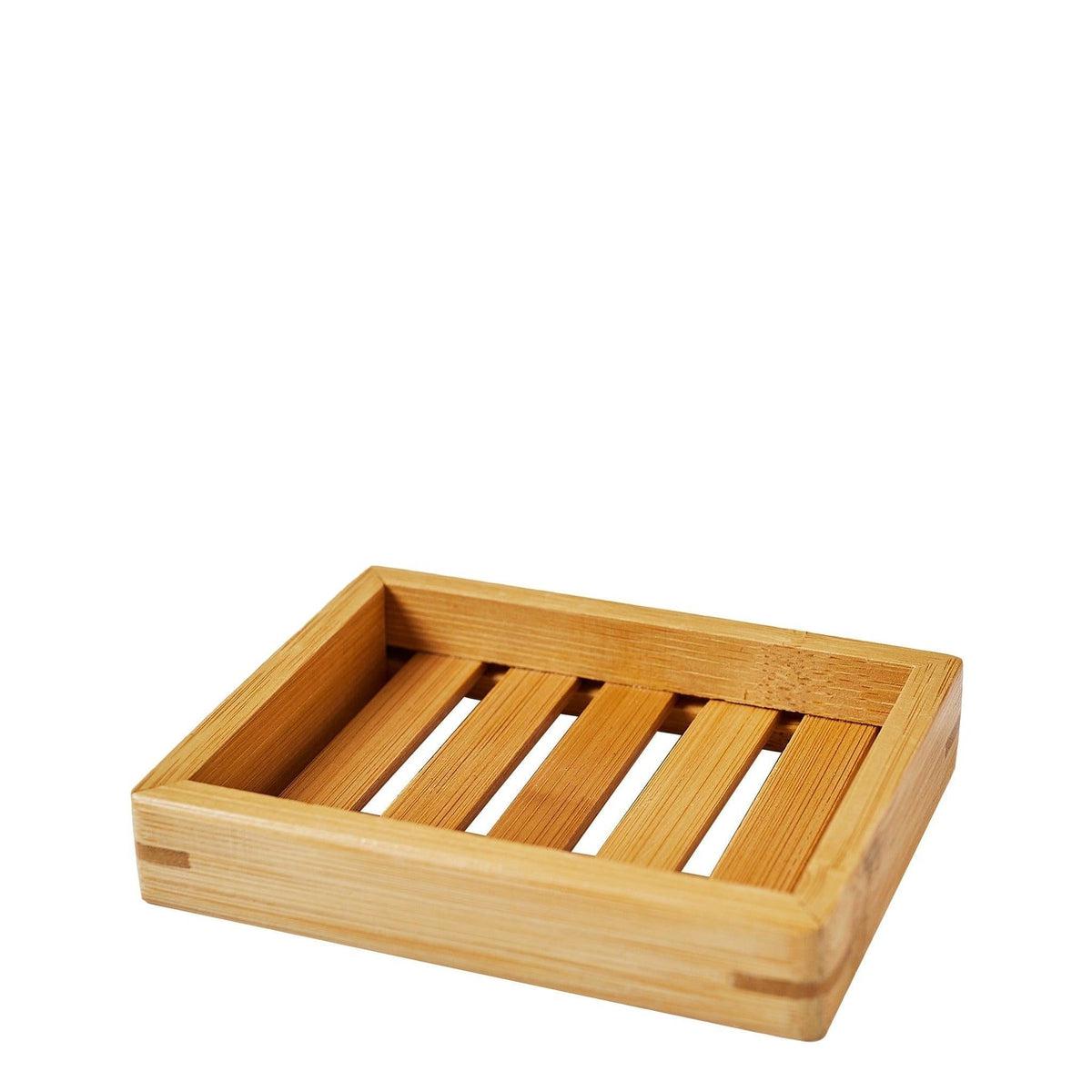 Natural Bamboo Soap Dish Holder - Eco-Friendly Bathroom Organizer for Bar Soap | Perfect for Shower, Sink Countertop & Spa Decor