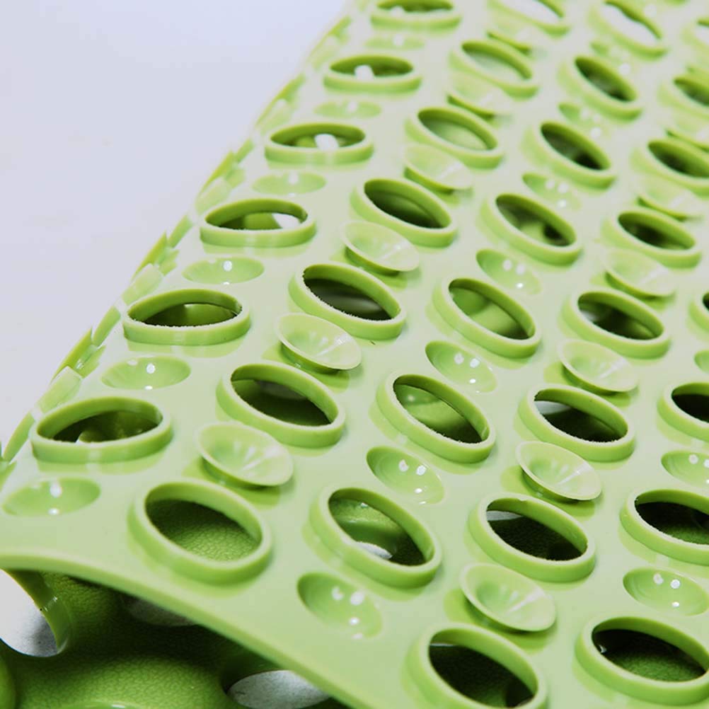 Non-Slip Shower Mat with Drain Holes - Anti-Slip Bathroom Floor Mat with Strong Suction Cups for Bathtub & Shower Stall - Perfect for Bathroom Safety & Comfort