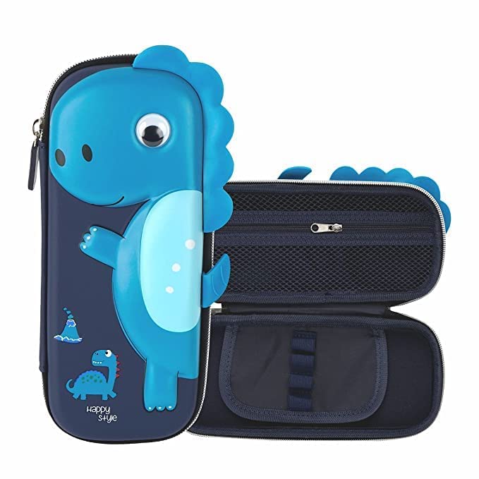 Small Dinosaur Pouch Blue