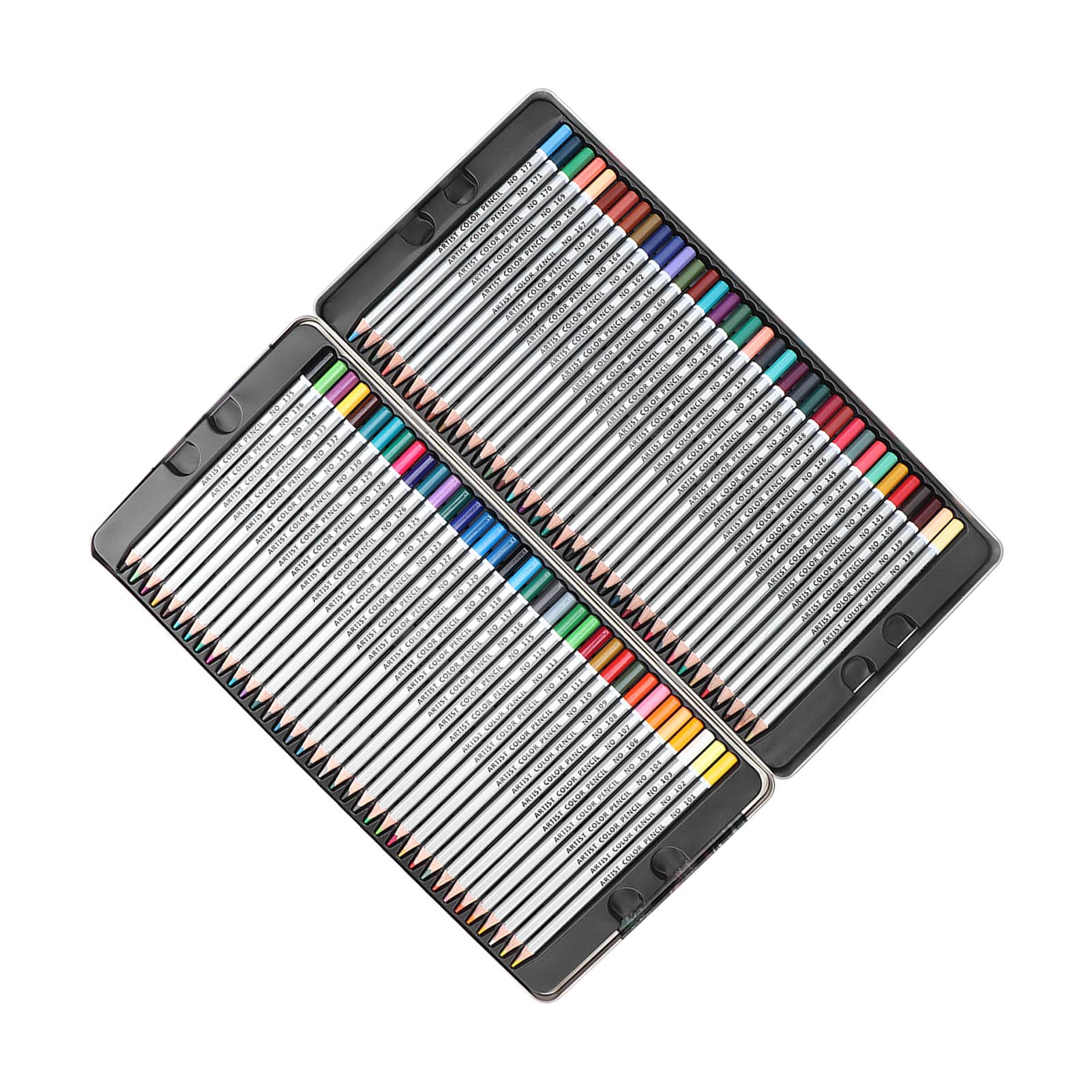 72 Colors 3.3mm Soft & Sturdy Refillable Art Pencils - Professional Painting & Sketching Set for Artists, Graffiti, Coloring Books & Adult Relaxation