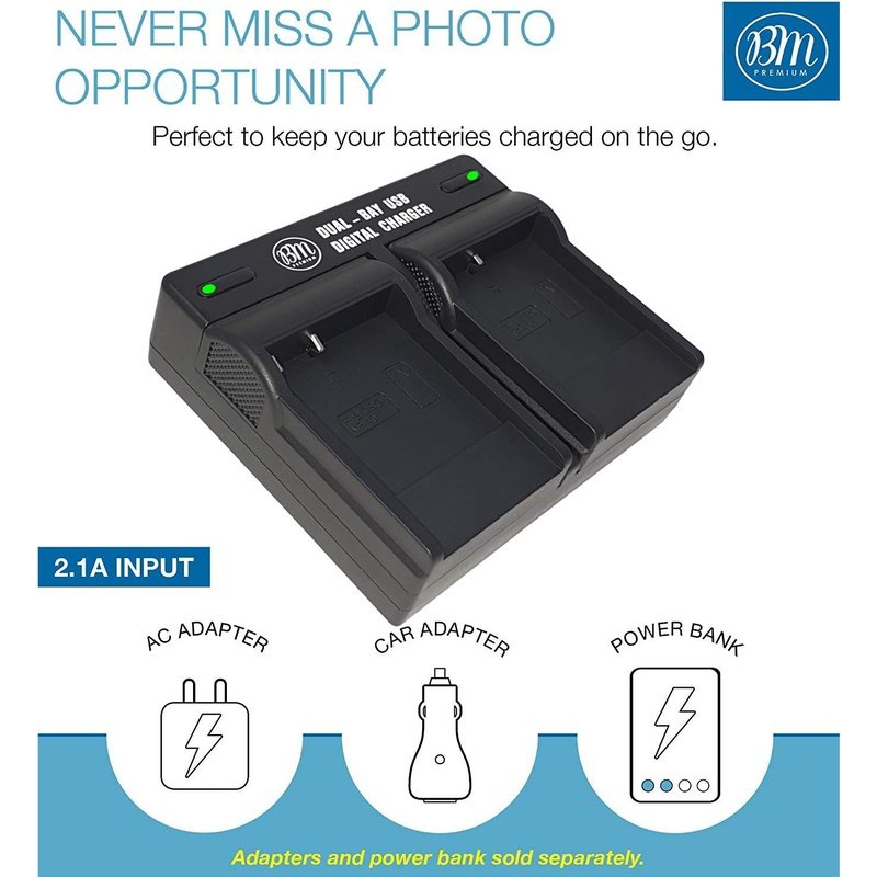 BM Premium 2-Pack LB 060 Rechargeable Batteries with Dual USB Charger for Kodak PixPro Cameras - Perfect for Travel Photography & Vlogging Accessories