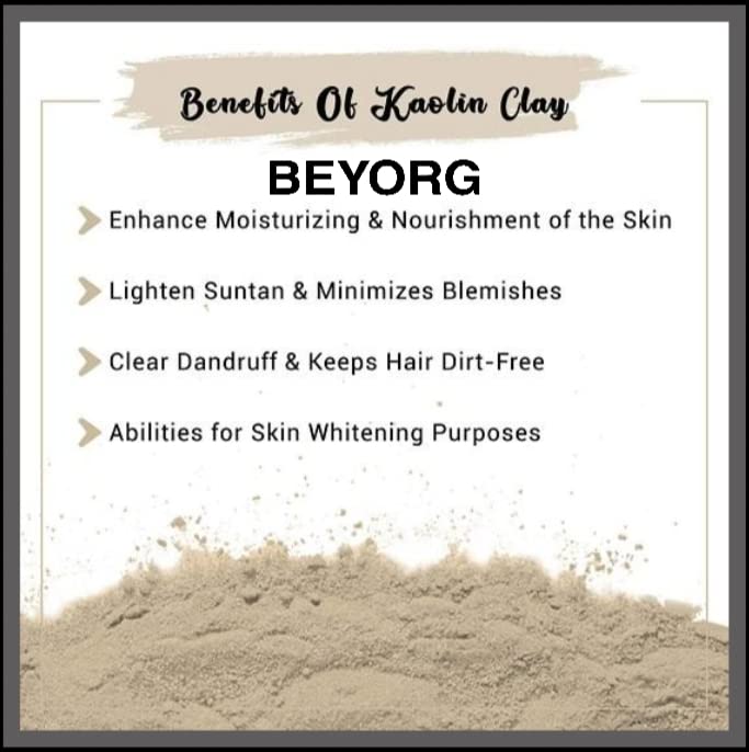 Kaolin Clay Powder & Moroccan Rhassoul Clay Powder for Acne Treatment - Natural Face Mask for Clear Skin, Blemish Removal & Skin Care | Perfect for Detoxifying, Deep Cleansing & Glowing Complexion