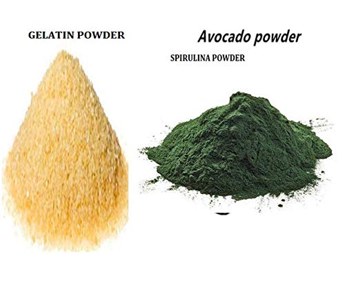 Organic Spirulina & Gelatin Powder (2-in-1) - 50g for DIY Face Mask & Hair Removal | Natural Skin Care & Beauty Treatment | Perfect for Spa Day & At-Home Skincare Routine