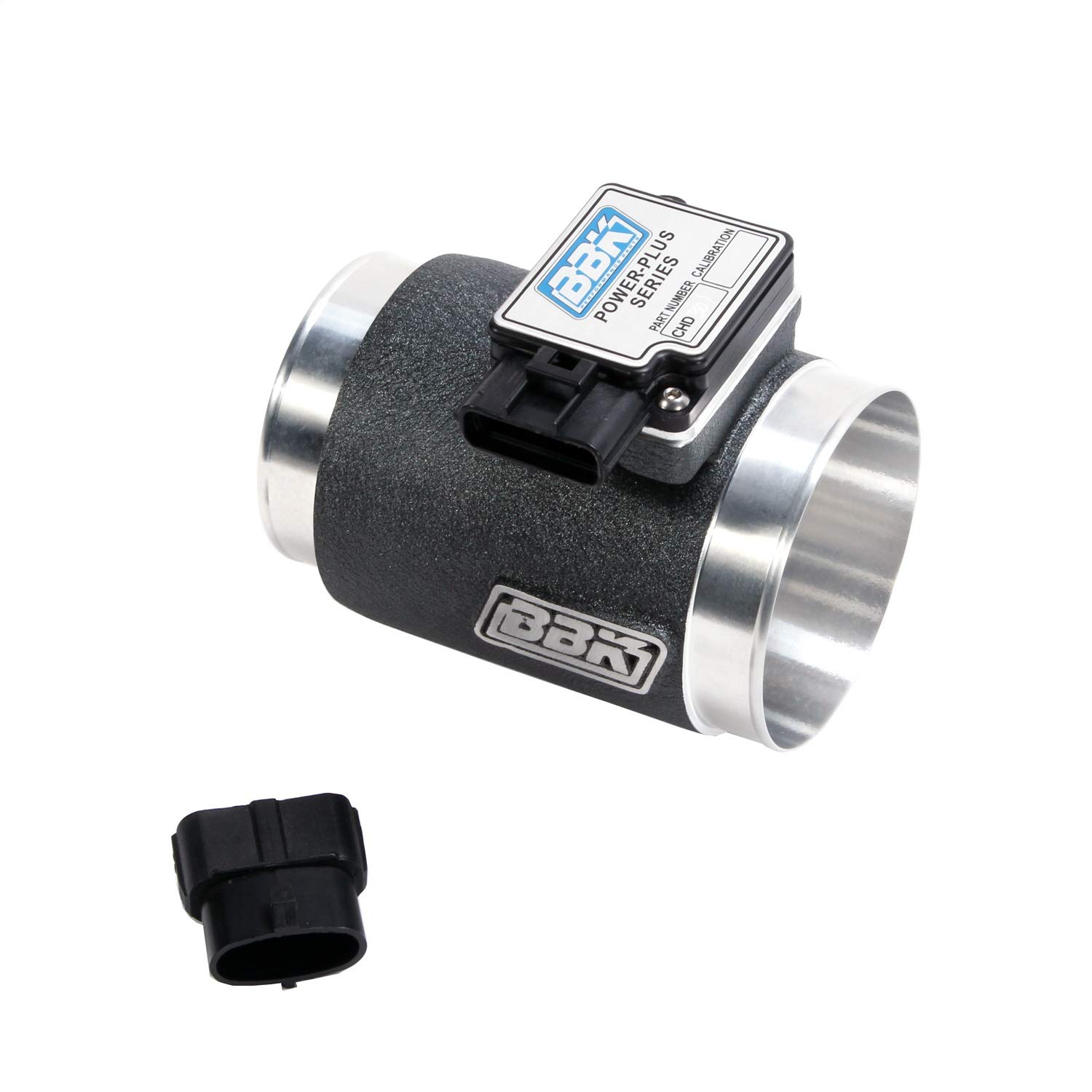 BBK 8003 76mm Mass Air Flow Meter MAF Sensor for Ford Mustang 5.0L V8 - Compatible with 24 lb Injectors & Factory Air Box Calibration | Performance Upgrade for Racing & Street Driving
