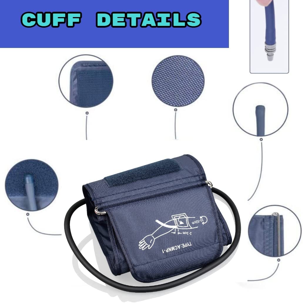 Universal Replacement Blood Pressure Cuff (15-26cm) for Upper Arm Digital BP Monitor - Small Size with 5mm Replaceable Connector | Ideal for Home Health Monitoring & Doctor's Office Use