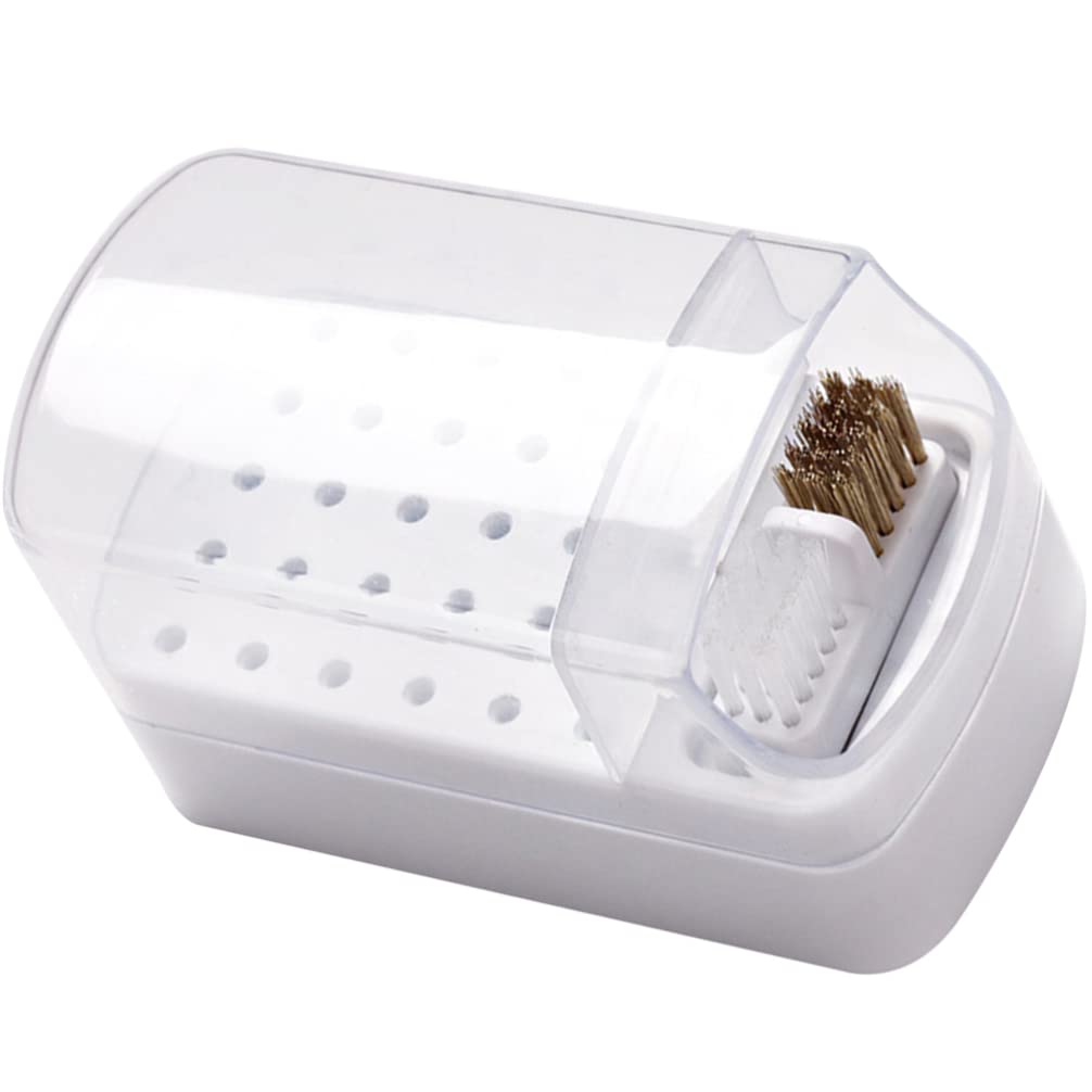 Beavorty 30-Slot Clear Nail Drill Bit Storage Box - Transparent Display Case for Nail Grinding Heads & Vessel Bits - Perfect for Salon, Home Manicure & Professional Nail Technicians