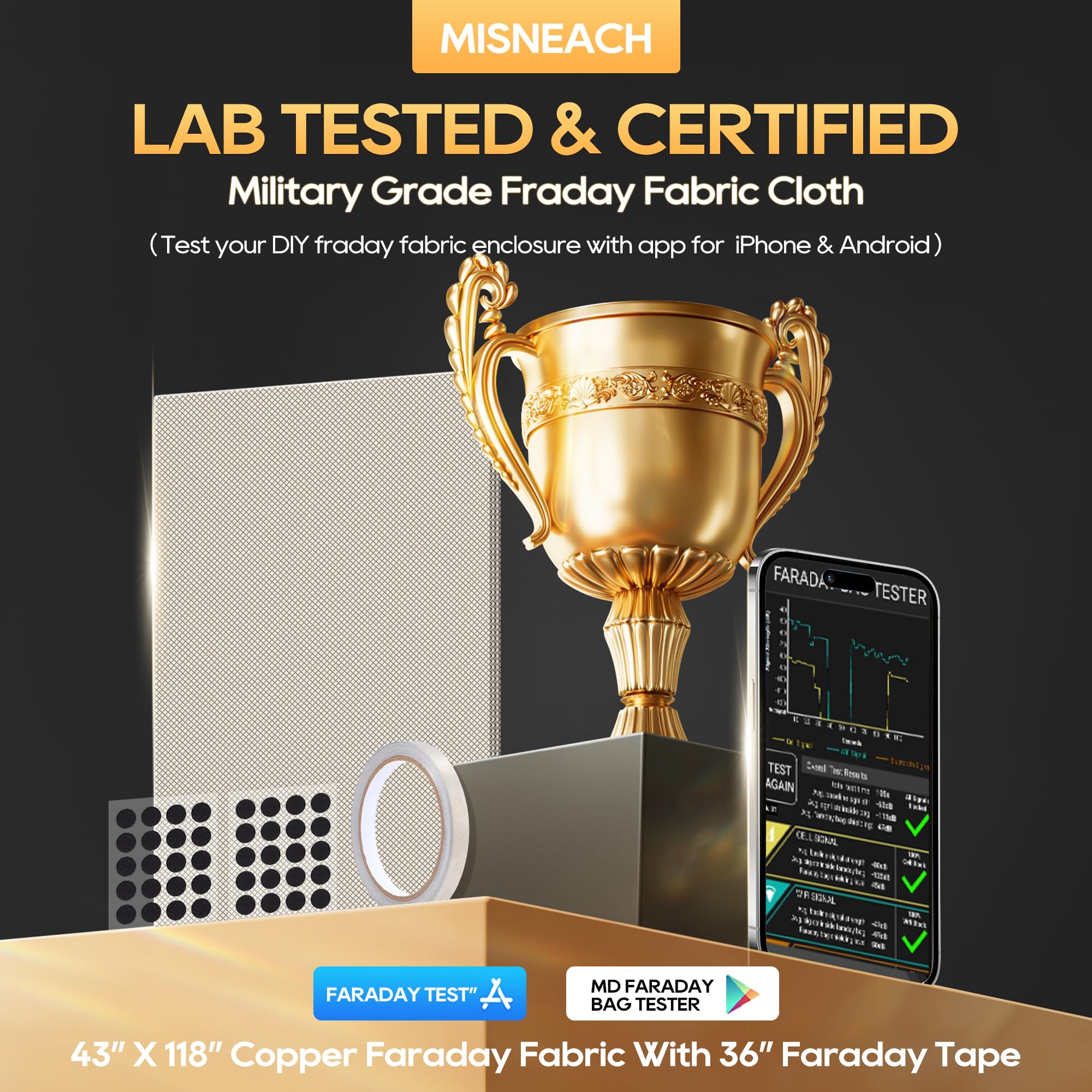 Military Grade Faraday Fabric 118