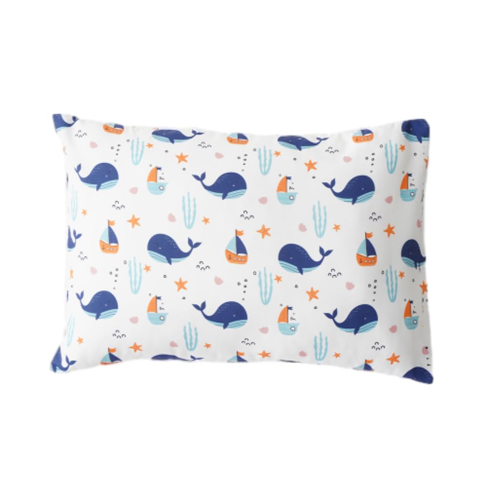 Soft Cotton Toddler Pillow for Kids 2-5 Years - 13x18 Inch for Comfortable Sleep