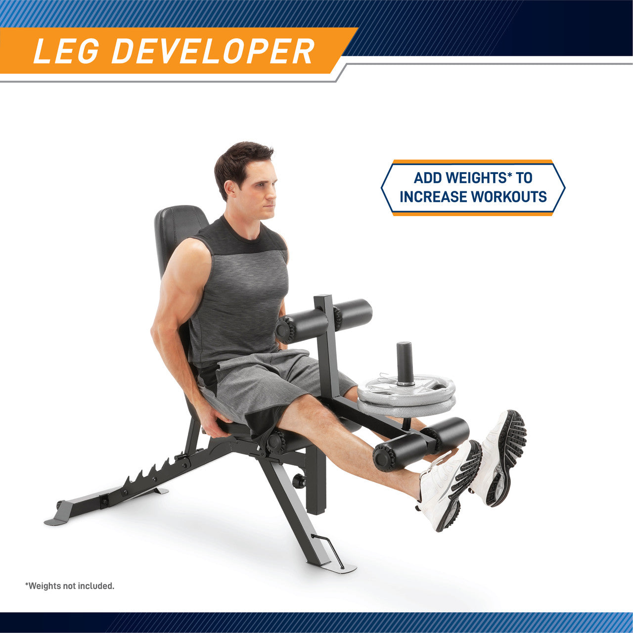 Marcy Deluxe Utility Weight Bench SB 350 - Adjustable Home Gym Equipment for Strength Training & Workouts - Perfect for Home Gym, Fitness Enthusiasts & Bodybuilding
