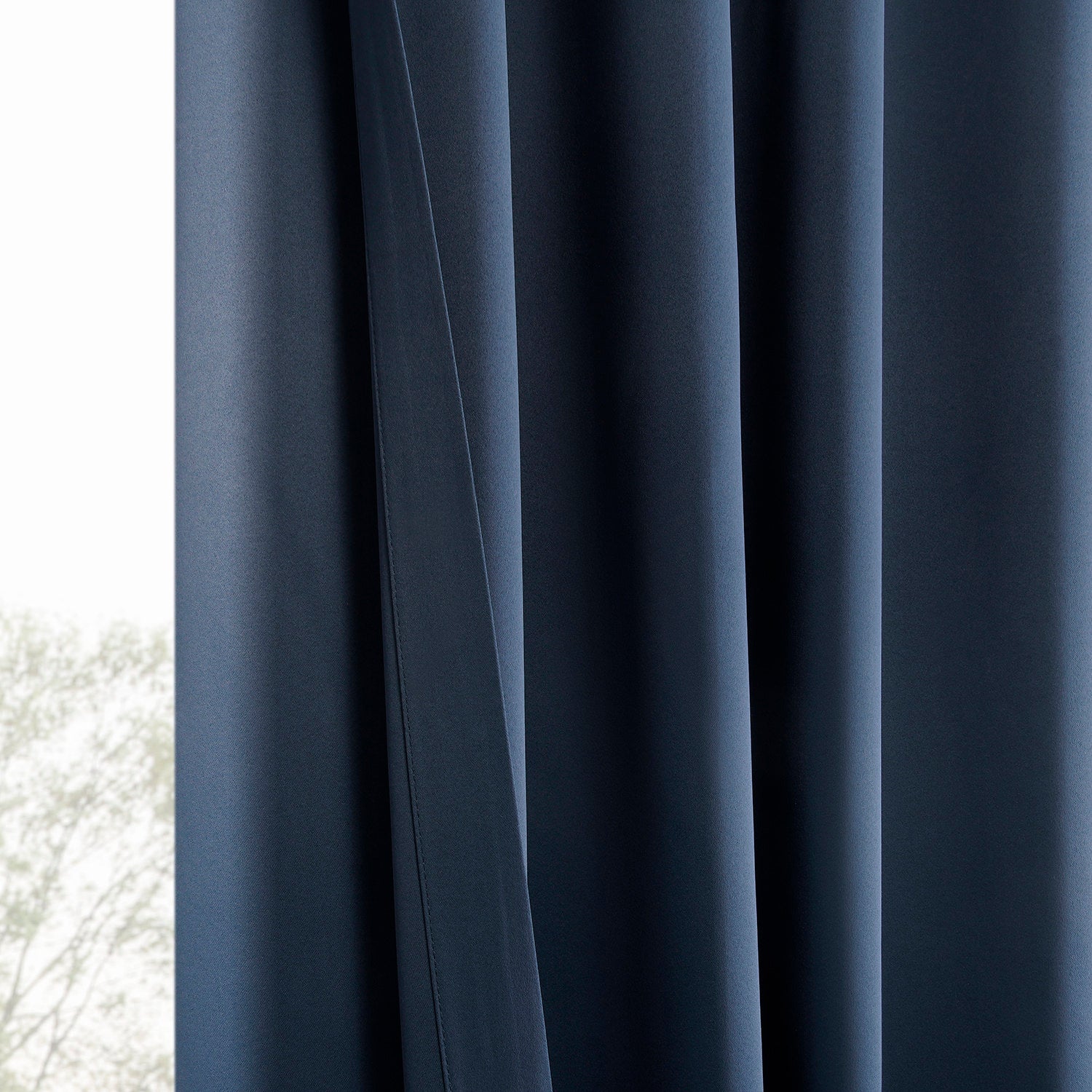Blackout Curtains for Bedroom - 2 Panels Set, Thermal Insulated & Noise Reducing, Deep Blue Room Darkening Drapes - Perfect for Home Theater, Nursery & Shift Workers