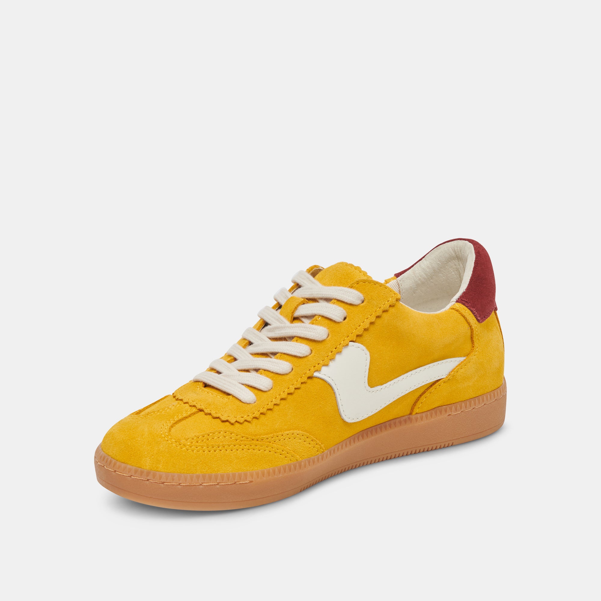 Mustard Suede Sneakers for Men & Women - Stylish Casual Shoes for Walking, Running & Everyday Wear