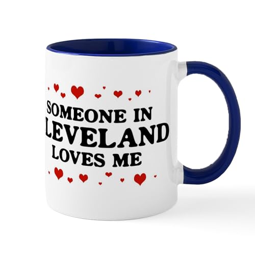White/Navy Inside - Loves Me In Cleveland Mug