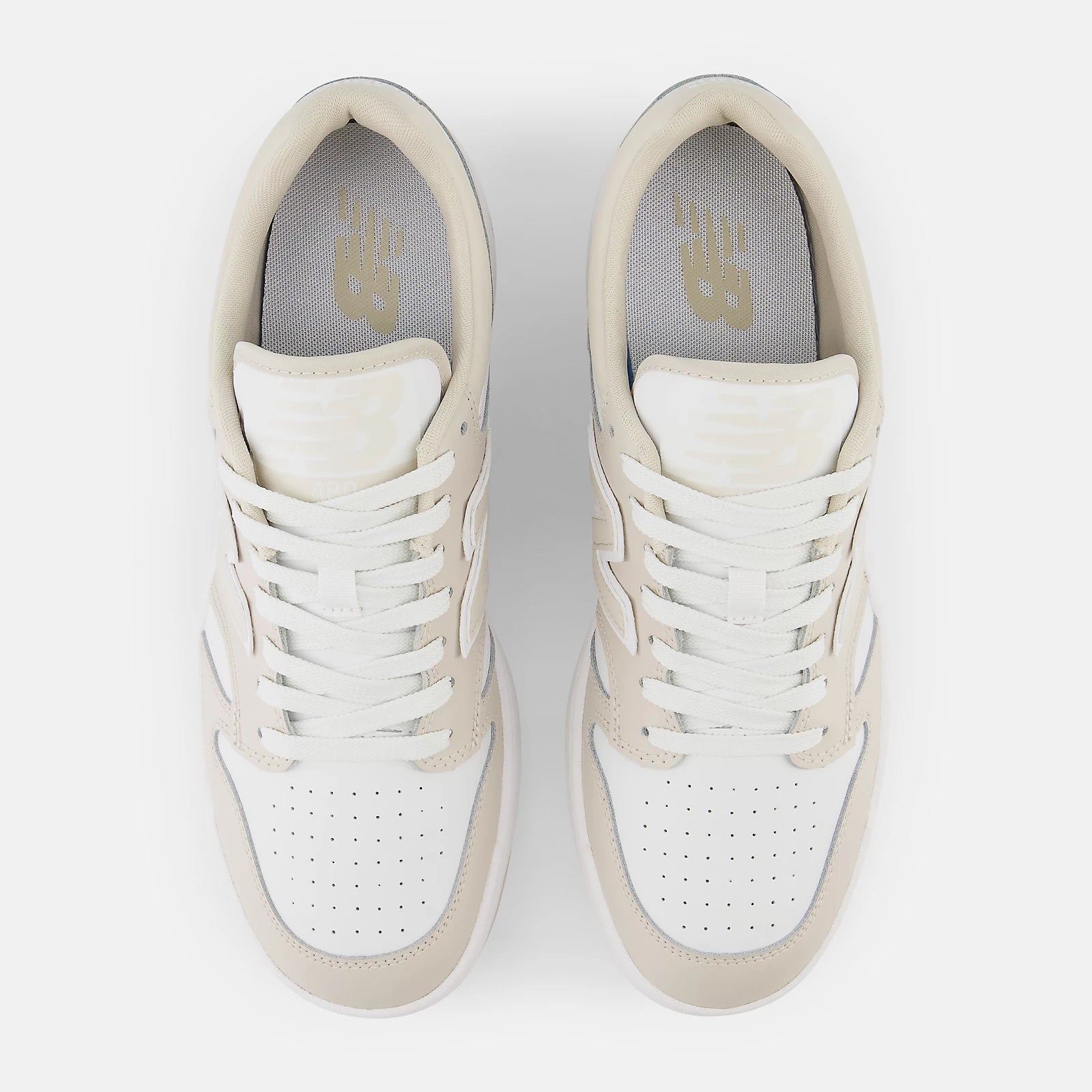 480 Sneaker for Men & Women - Comfortable Casual Shoes in Timberwolf & White - Perfect for Walking, Running & Everyday Wear