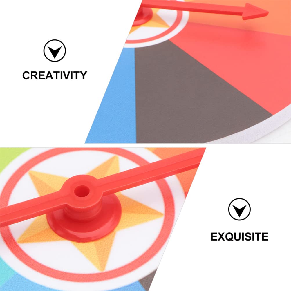 CLISPEED Prize Wheel - 10 Color Slots, 7.5 Inch Wall Mounted Wheel of Fortune Game for Carnival, Trade Shows, Parties, Pubs & Home Education - Perfect for Events, Raffles, Classroom Rewards and Business Promotions