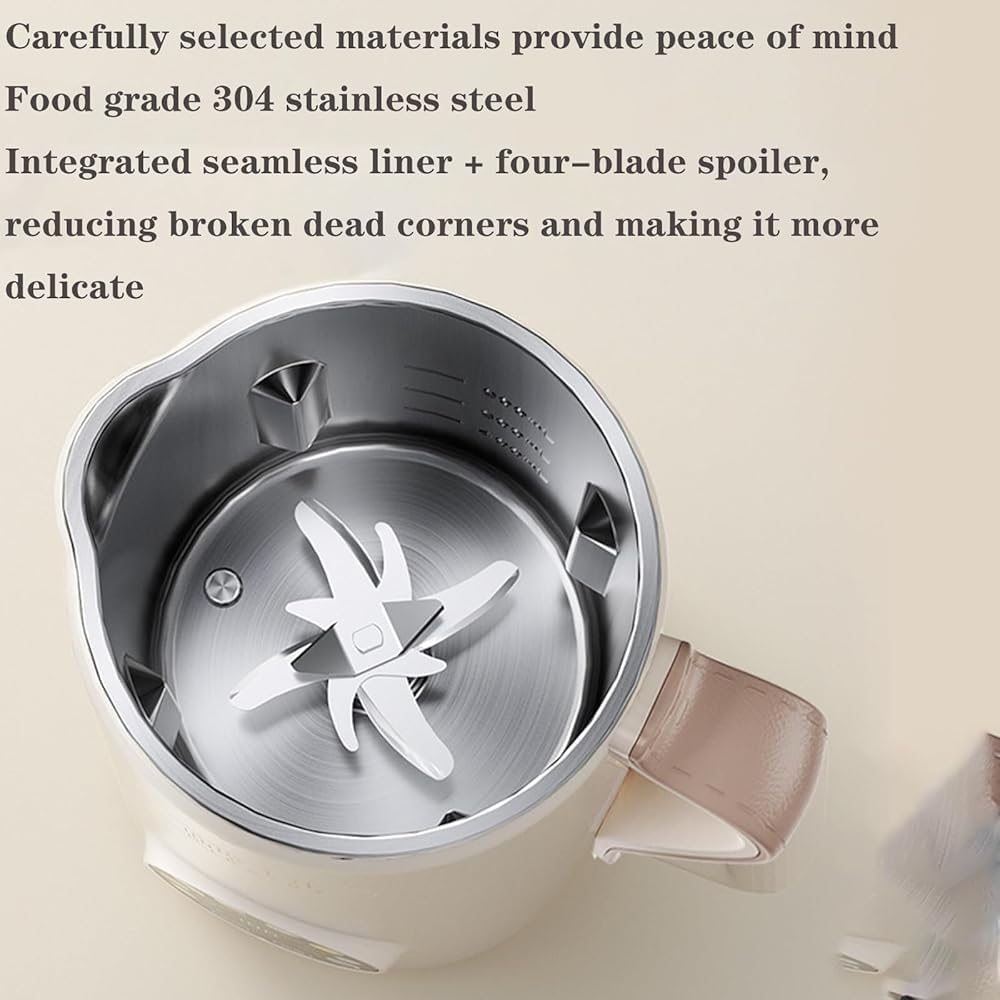8-in-1 Nut Milk Maker Machine for Homemade Almond, Oat, Coconut & Soy Milk - Automatic Plant-Based Non-Dairy Beverage Maker with Delay Start, Keep Warm & Boil Water Functions - Perfect for Vegan, Keto & Healthy Lifestyles