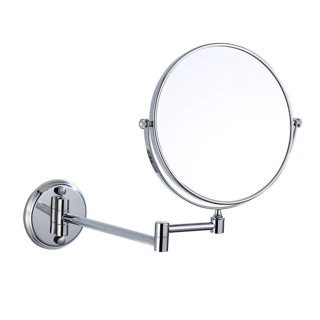 SGSG 8-Inch Wall-Mounted Makeup Mirror - Ultra Thin Double-Sided Chrome Vanity Mirror with 3X Magnifying Glass for Bathroom, Bedroom & Dressing Room