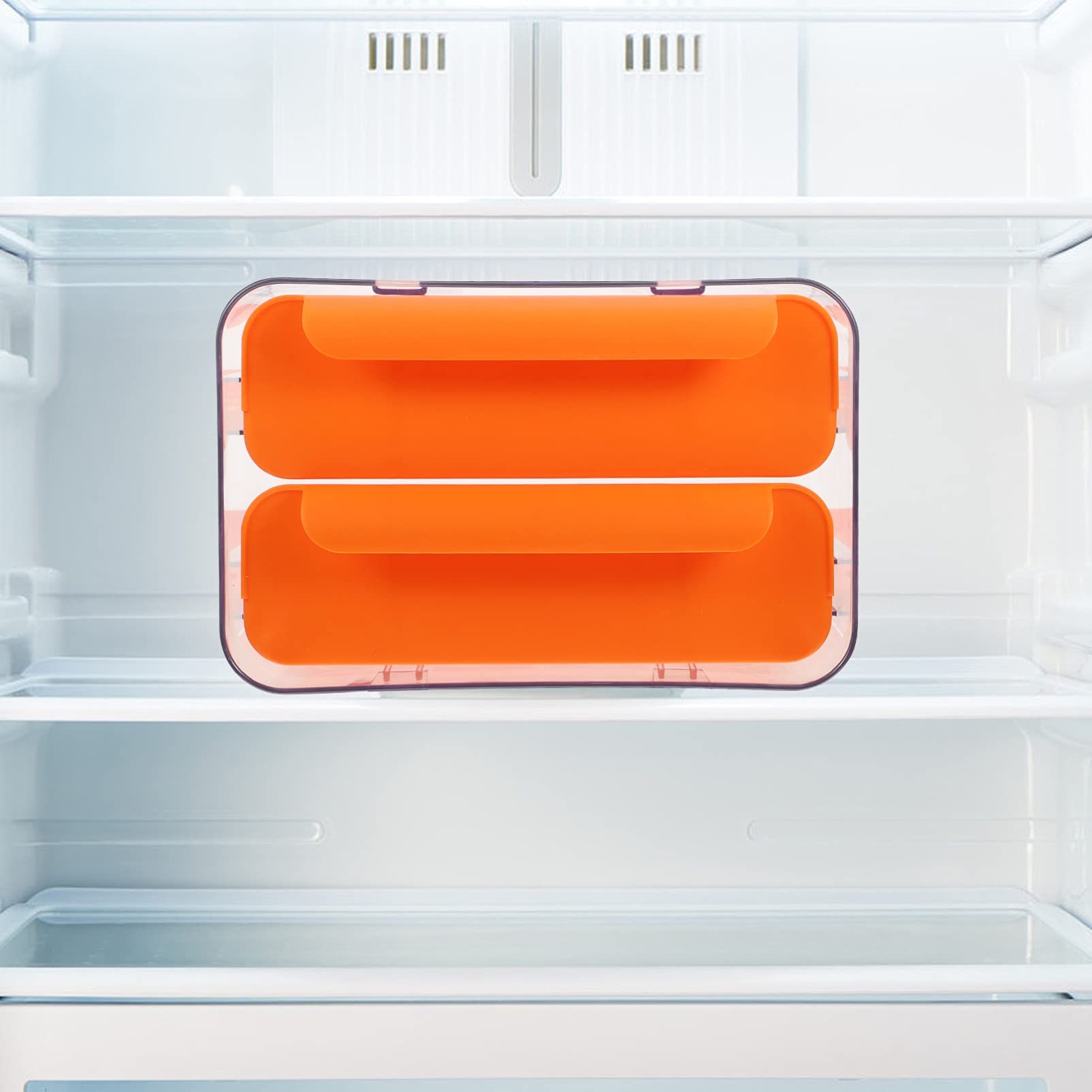 Egg Storage Container - 12 Slot Egg Holder for Refrigerator, Durable Plastic Egg Organizer Tray with Lid, Perfect for Kitchen, Camping, and Picnic Use
