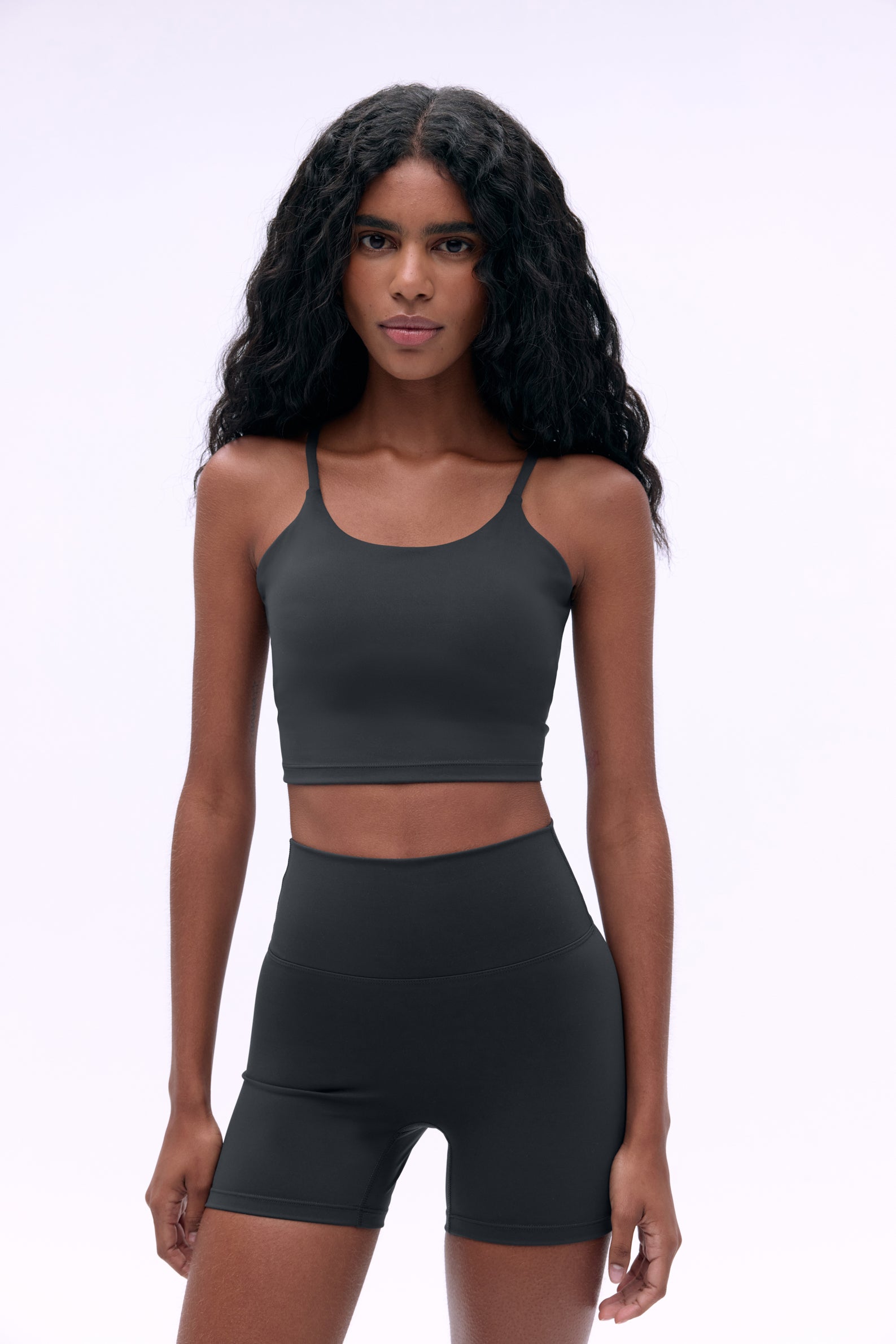 Ultimate Ultra Crop Shorts for Women - High Waisted Workout Running Yoga Shorts - Graphite Grey - Perfect for Gym, Fitness & Casual Wear