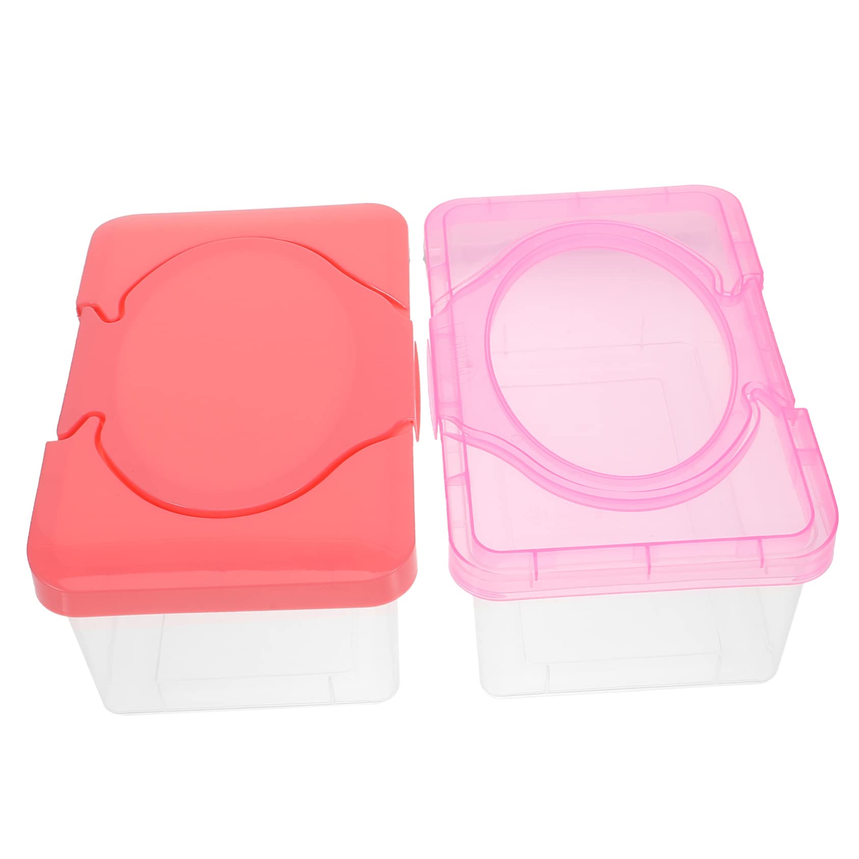 Cabilock 6-Pack Plastic Wipe Dispenser Box - Baby Diaper Wipes Holder & Bathroom Tissue Container for Nursery, Changing Table & Home Use