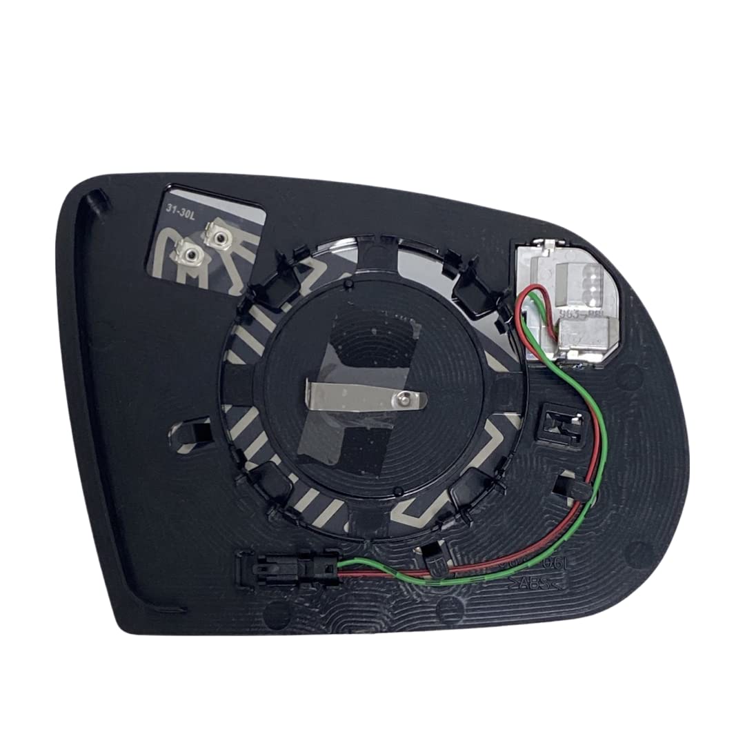 Heated Blind Spot Monitoring BSM Driver Side Mirror Glass for Jeep Cherokee 2014-2023 | Left Side View Replacement Compatible with OE 68228919AB | Perfect for Parking Assistance & Safe Lane Changes