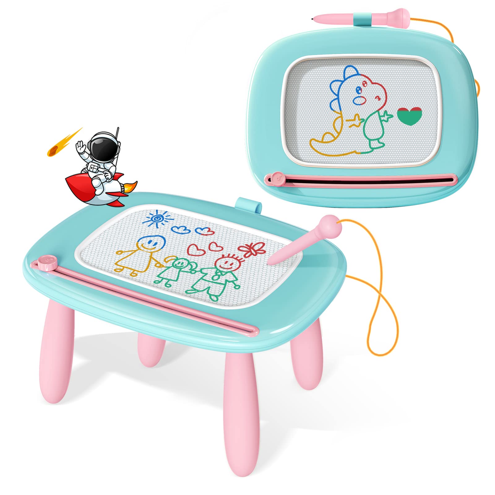 Magnetic Drawing Board for Toddlers 1-3 | Educational Doodle Pad | Birthday Gift for Kids | Perfect for Home & Travel Play