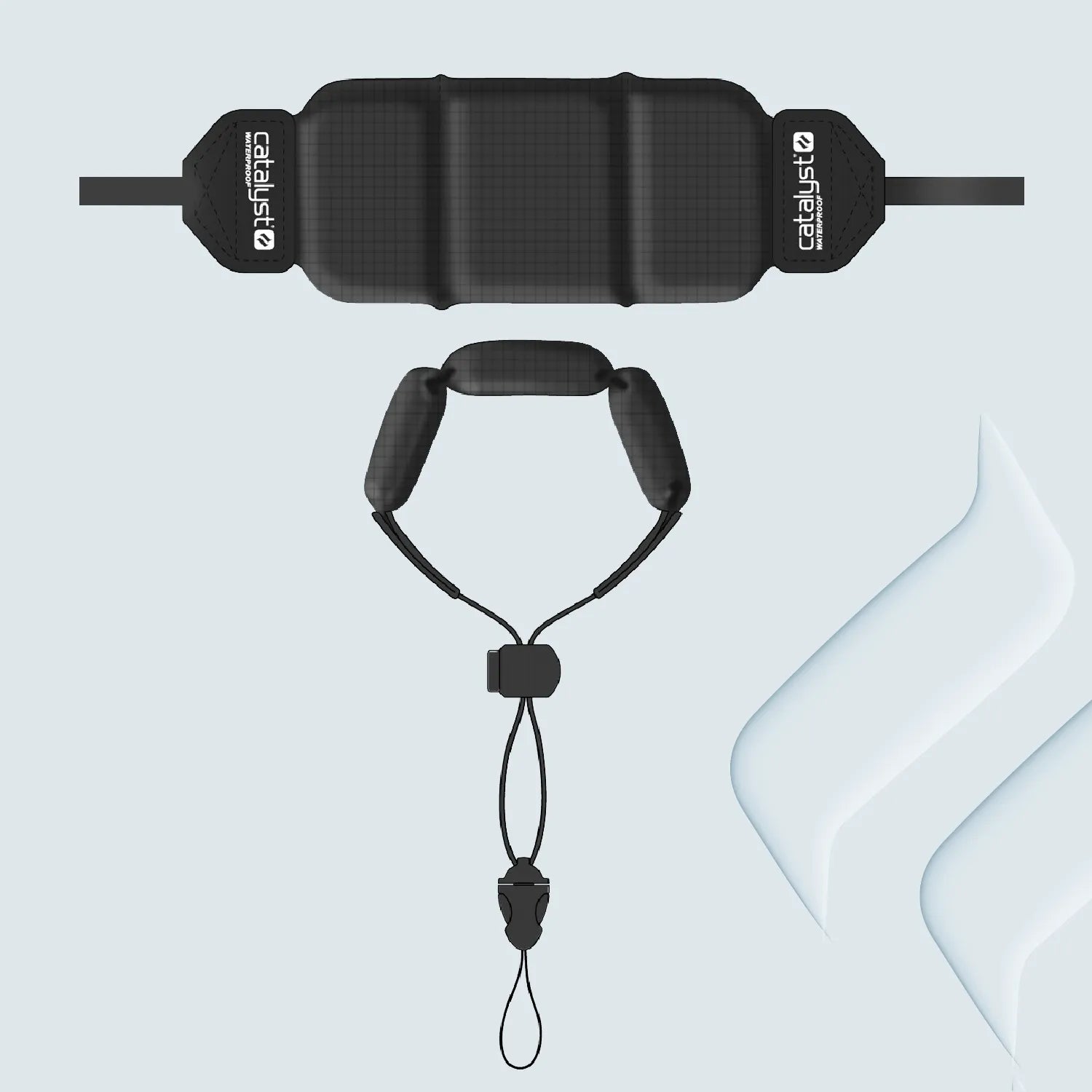 Stealth Black Floating Lanyard - Waterproof & Durable Safety Lanyard for Boating, Fishing, and Water Sports