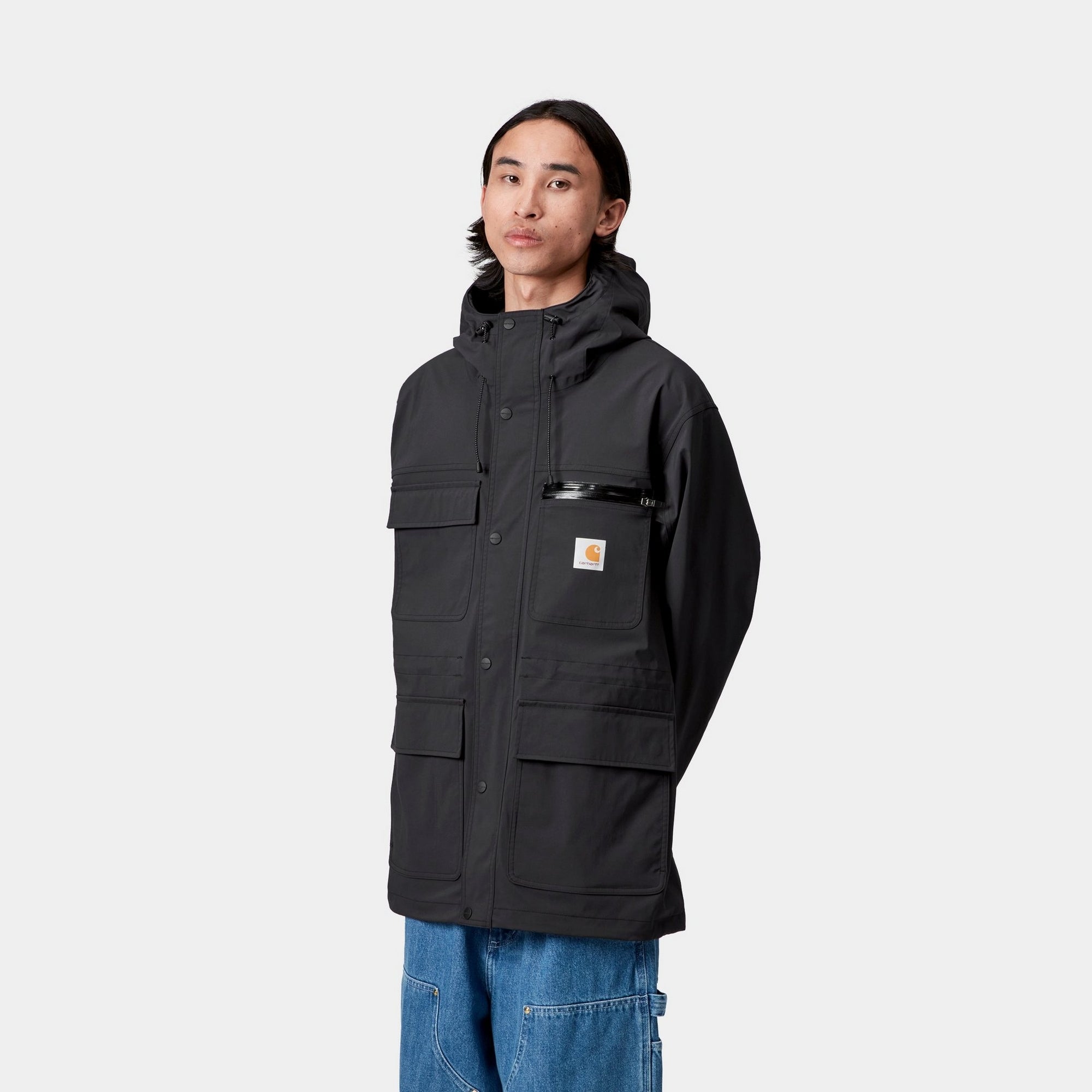 Bowden Jacket - Black Waterproof Windbreaker for Men & Women | Outdoor Hiking, Running, Travel | Lightweight & Durable