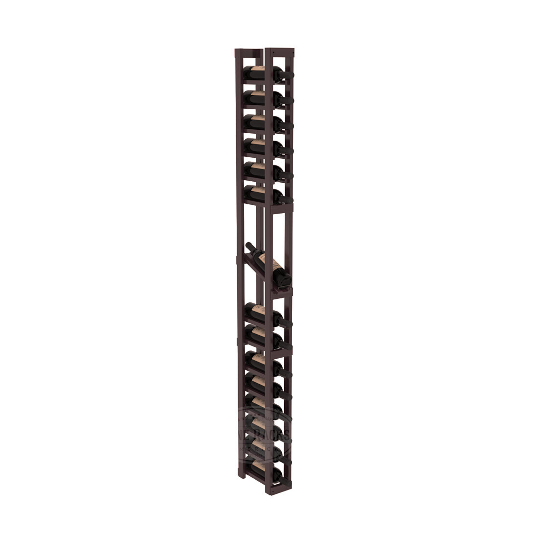 InstaCellar 1 Column Display Row Rack - Premium Wine Bottle Organizer for Kitchen, Bar & Cellar Storage - Perfect for Home, Restaurants & Wine Shops