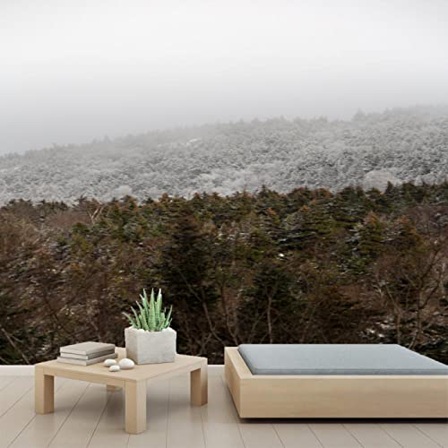 3D Mountain Snow Peel and Stick Wallpaper - Self-Adhesive PVC Wall Mural for Bedroom & Study Room Decor (78