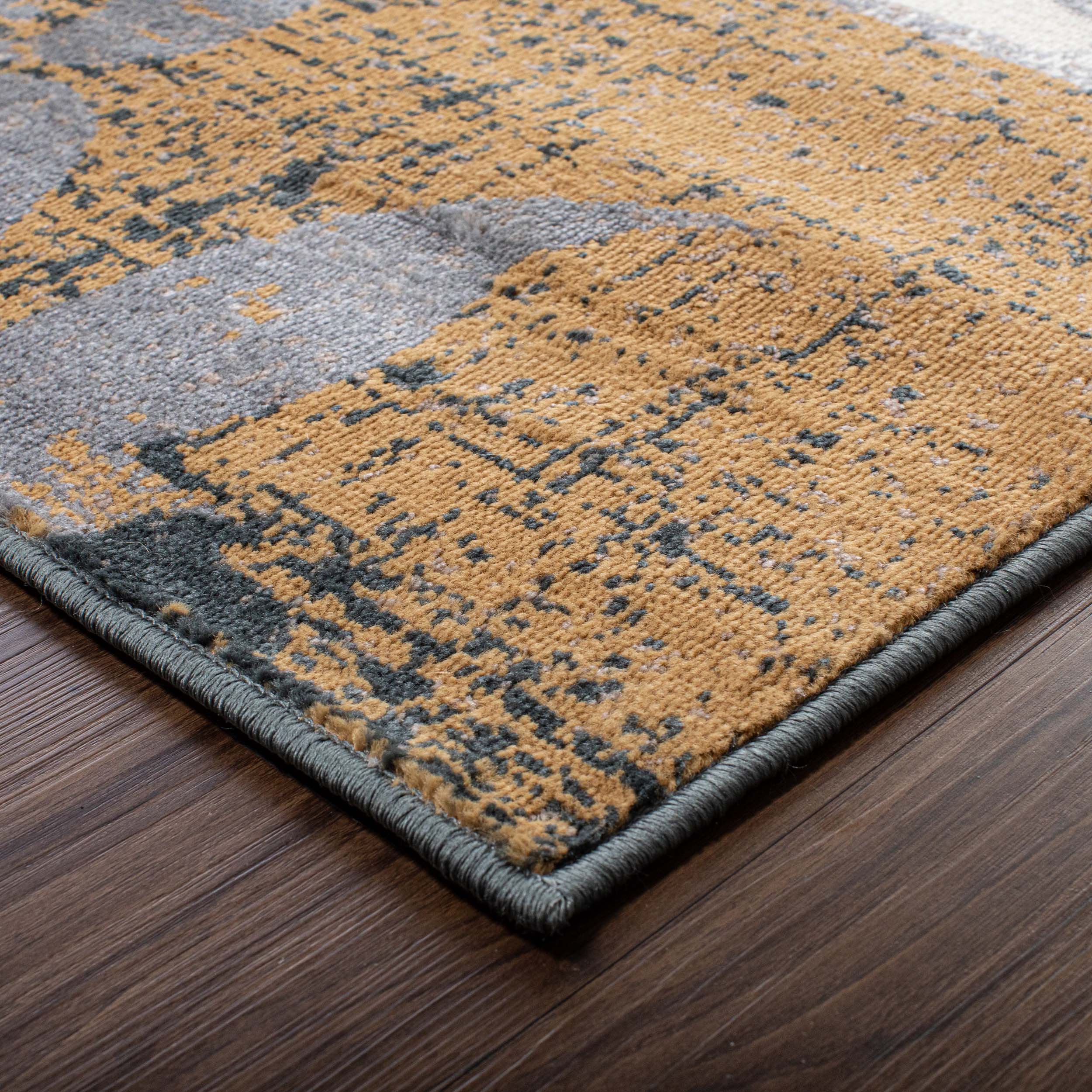 Stylish Pastiche Contemporary Floral Patchwork Area Rug - Non-Slip Indoor Runner for Living Room, Bedroom & Hallway Decor