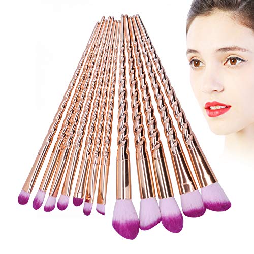 12Pcs Professional Makeup Brush Set - Synthetic Kabuki, Eyeshadow & Powder Brushes for Flawless Makeup Application | Vegan Cosmetic Brush Kit for Foundation, Blending & Contouring | Perfect for Daily Use, Travel & Professional Makeup Artists