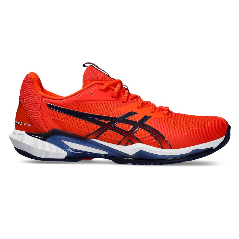 ASICS Solution Speed FF 3 Men's Tennis Shoes - Lightweight Performance Court Shoes for Competitive Play (Orange/Blue) | Ideal for Hard Court Matches & Training Sessions