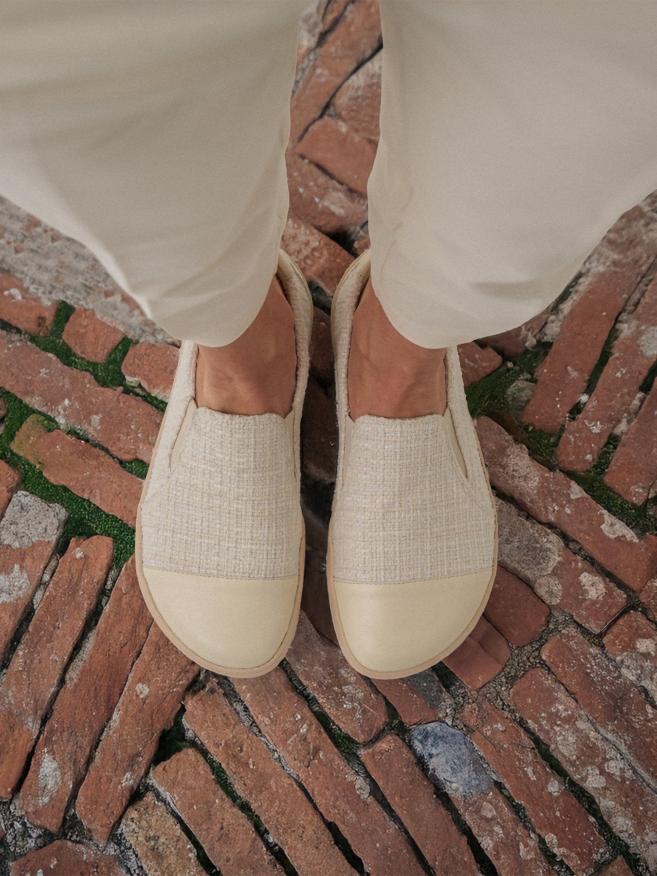 Barefoot Slip-On Shoes for Women - Be Lenka Breeze Ivory | Minimalist Comfort for Walking, Running & Travel | Eco-Friendly & Lightweight