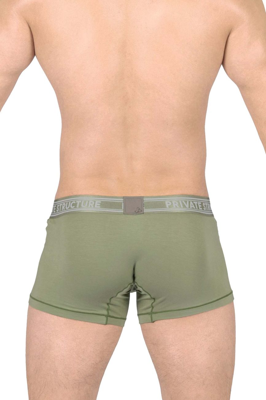 Private Structure Mid Waist Trunk - Comfortable Men's Underwear for Everyday Wear | Breathable Cotton Boxer Briefs | Perfect for Workout, Lounge & Sleep